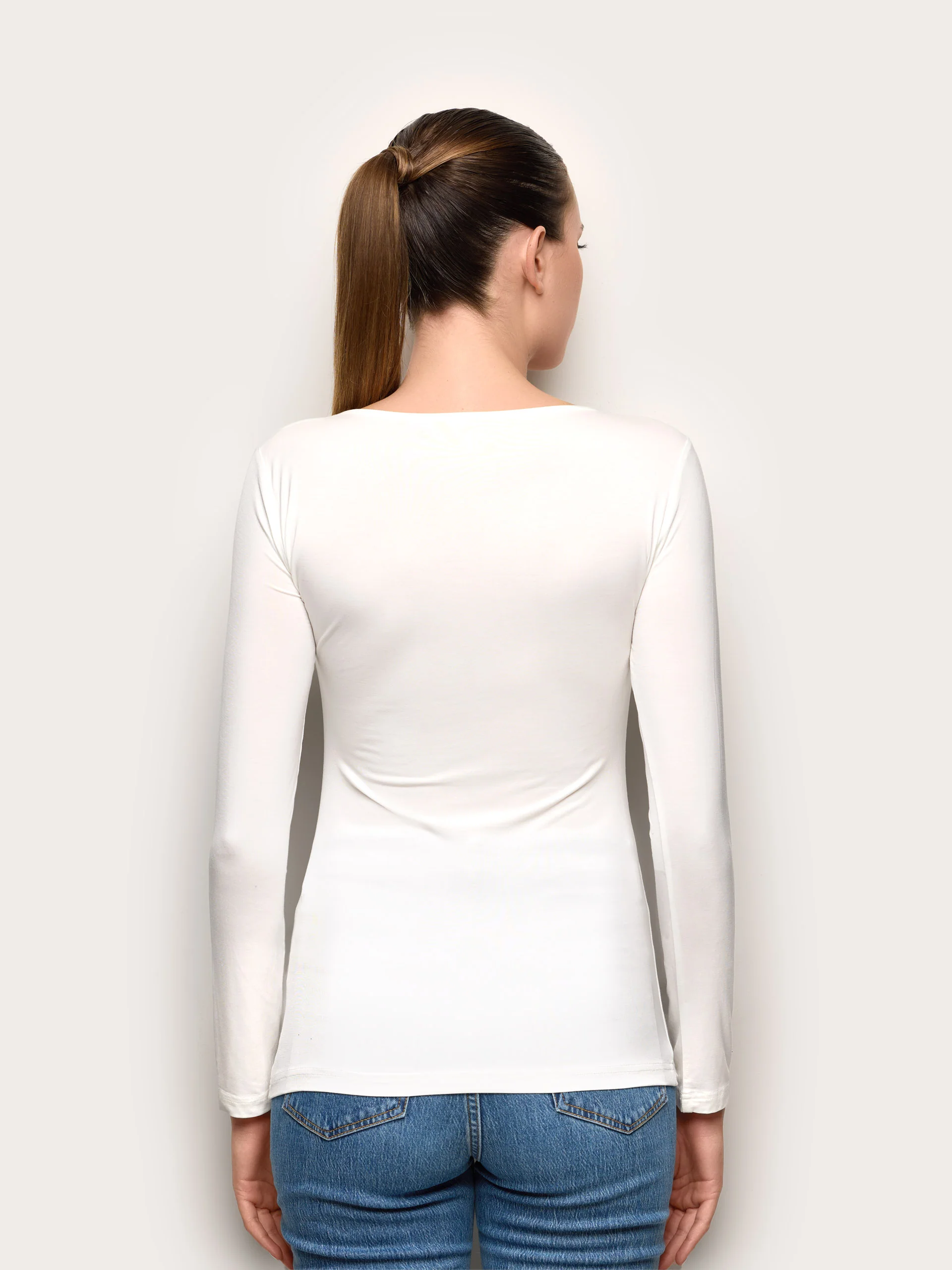 Maglia manica lunga con TENCEL™ Modal e Seta - Image 12