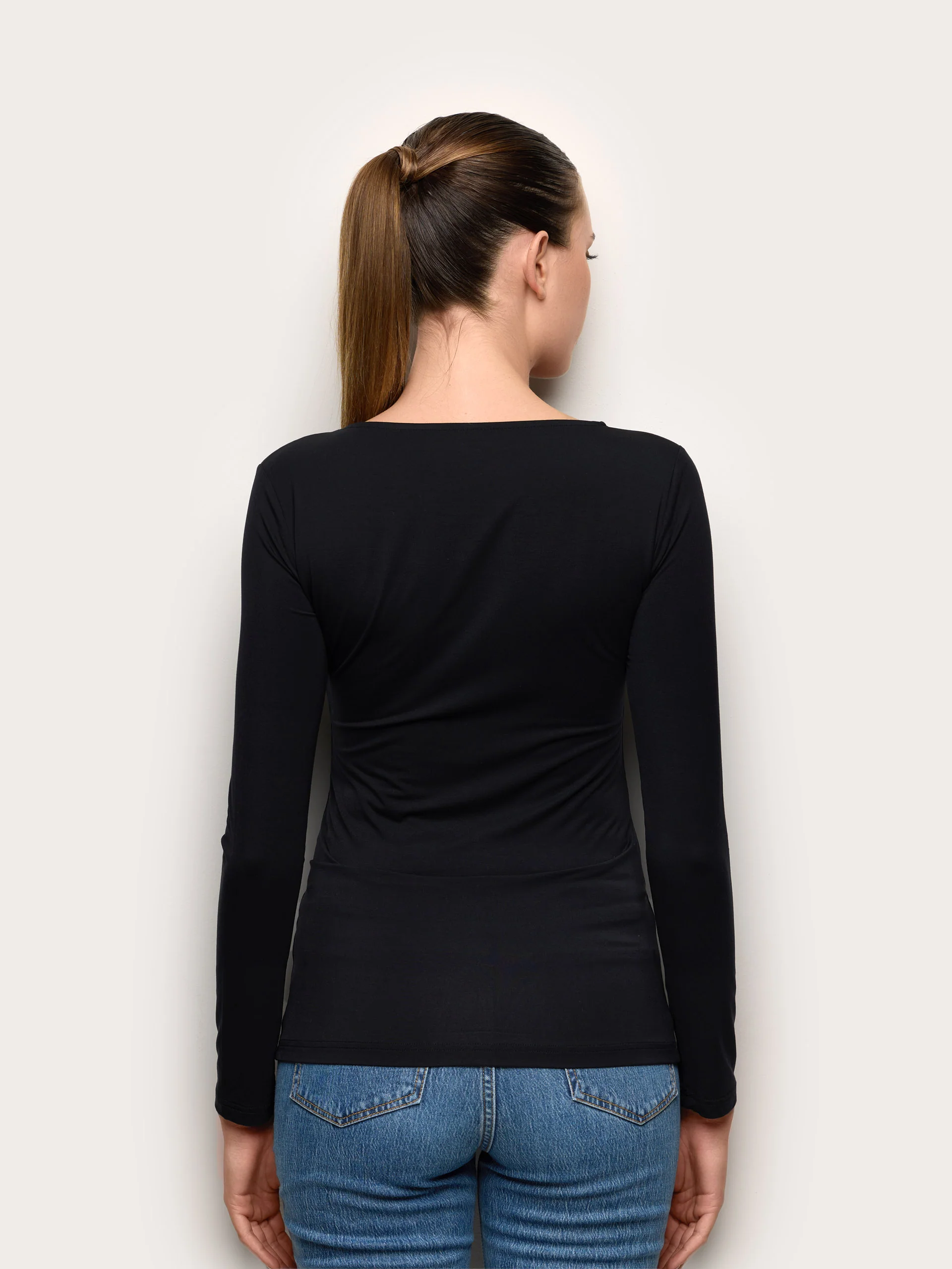 Maglia manica lunga con TENCEL™ Modal e Seta - Image 5