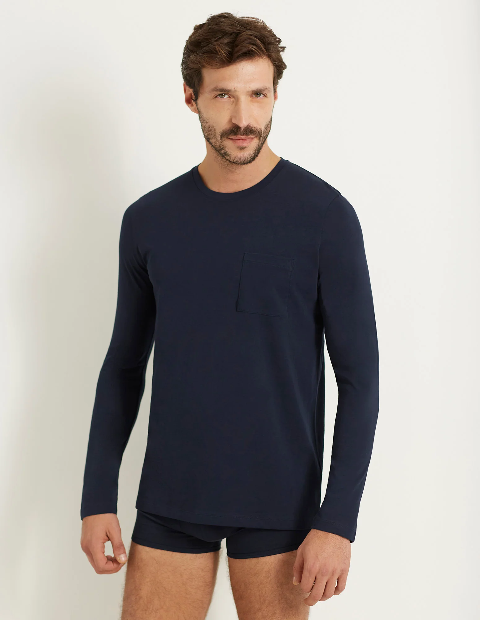 Maglia manica lunga gircollo in cotone Superior Cotton - Image 10