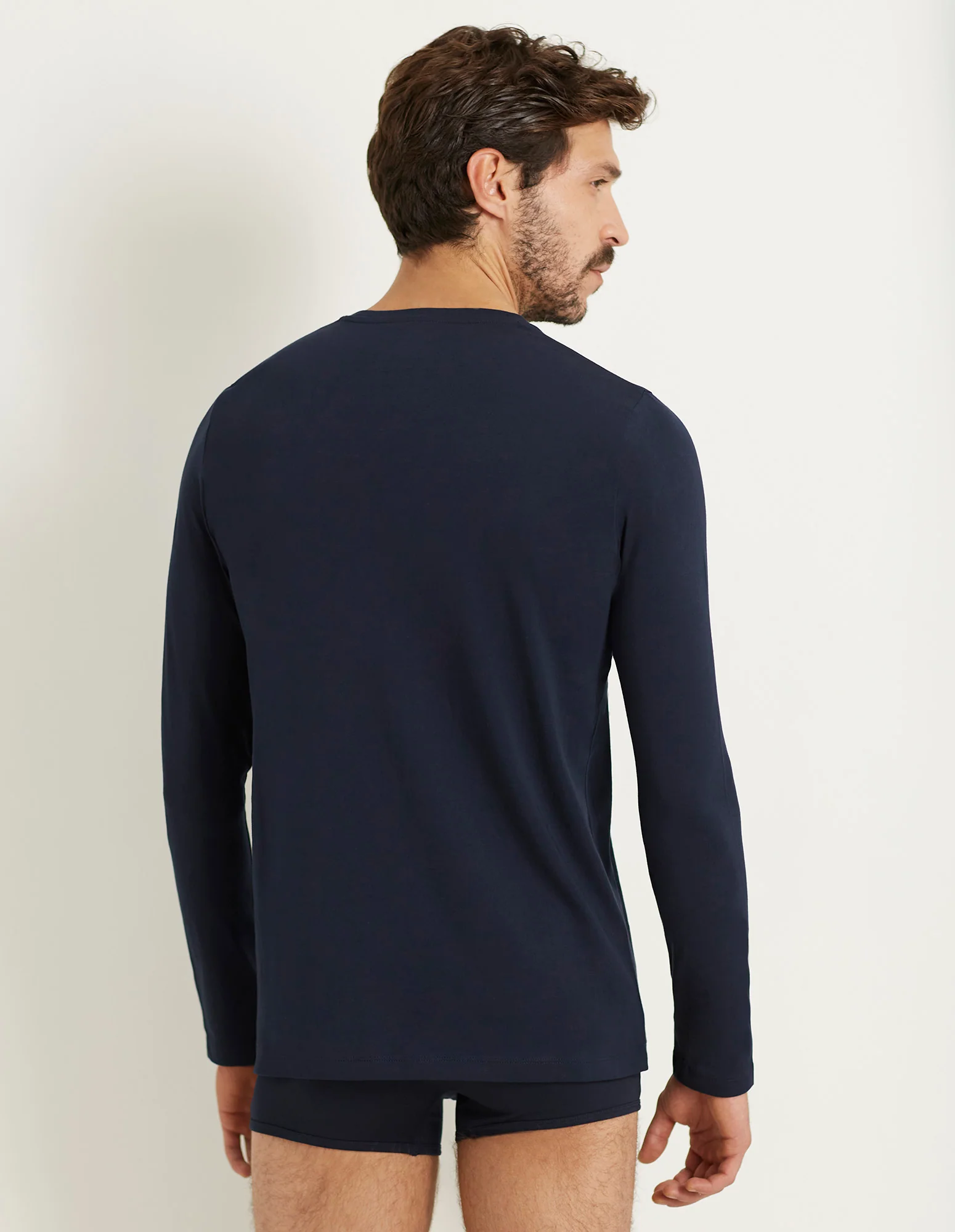 Maglia manica lunga gircollo in cotone Superior Cotton - Image 11