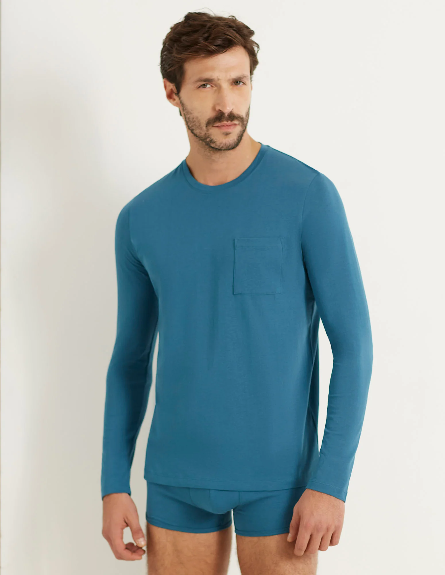 Maglia manica lunga gircollo in cotone Superior Cotton - Image 14