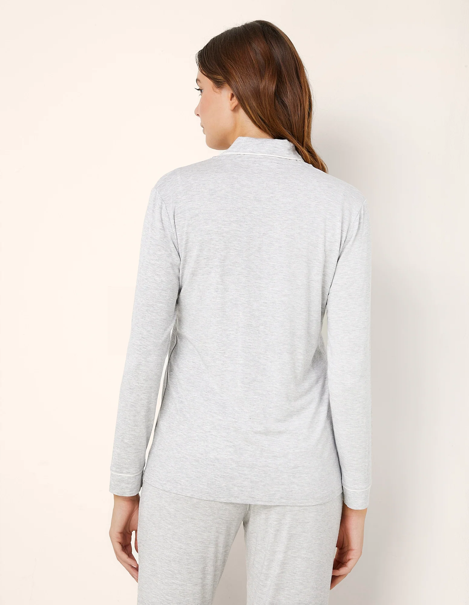 Maglia pigiama taglio camicia Daily con TENCEL™ Modal - Image 3