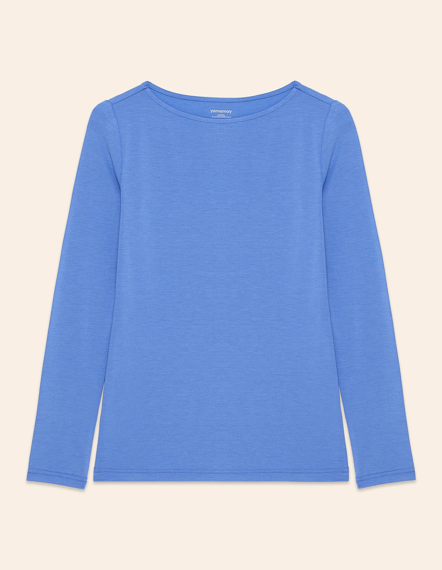 Maglia scollo a barchetta Basic in TENCEL™ Modal e Seta - Image 9