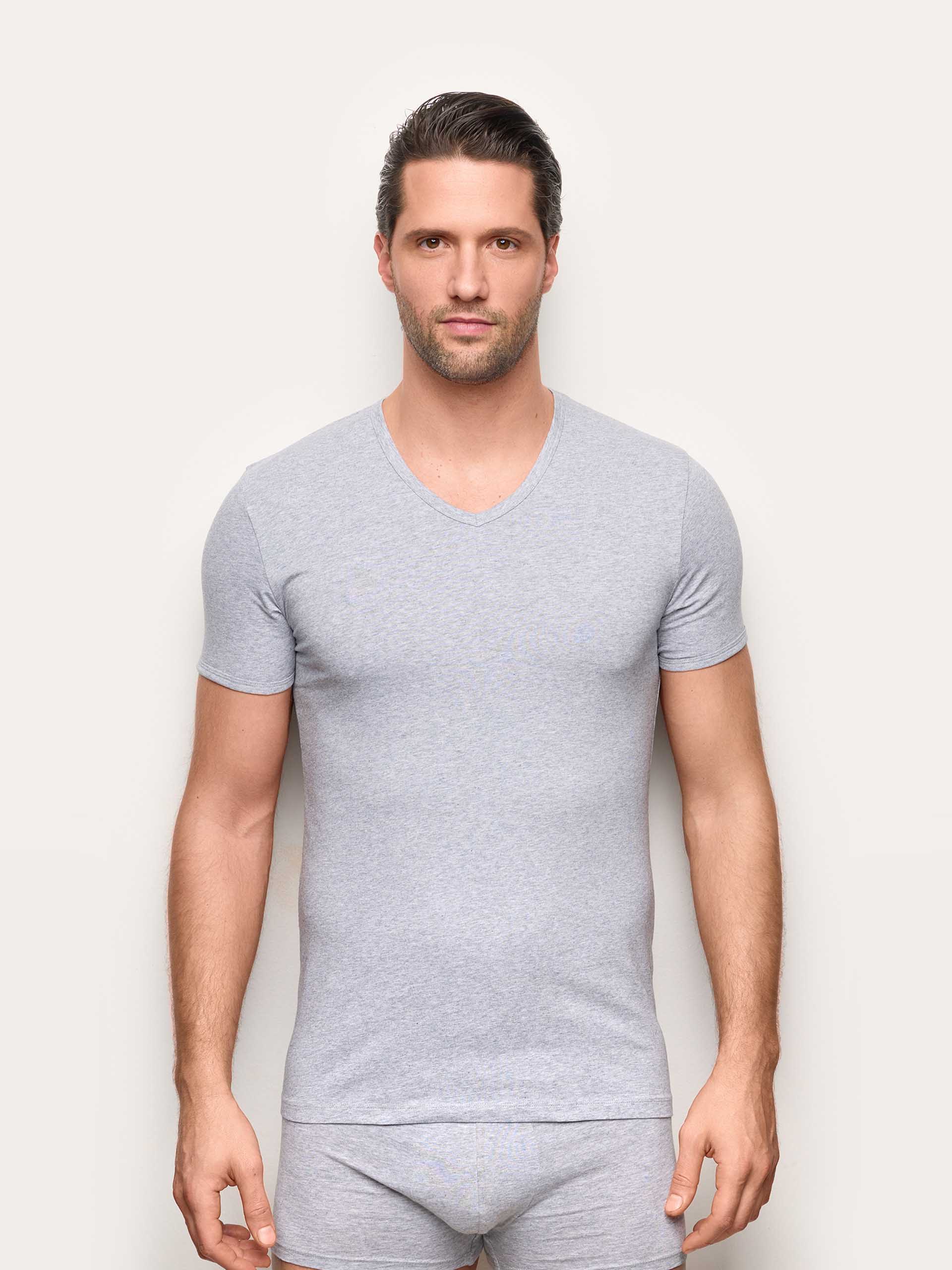 Maglia scollo V jersey di cotone - New Simply - Image 12