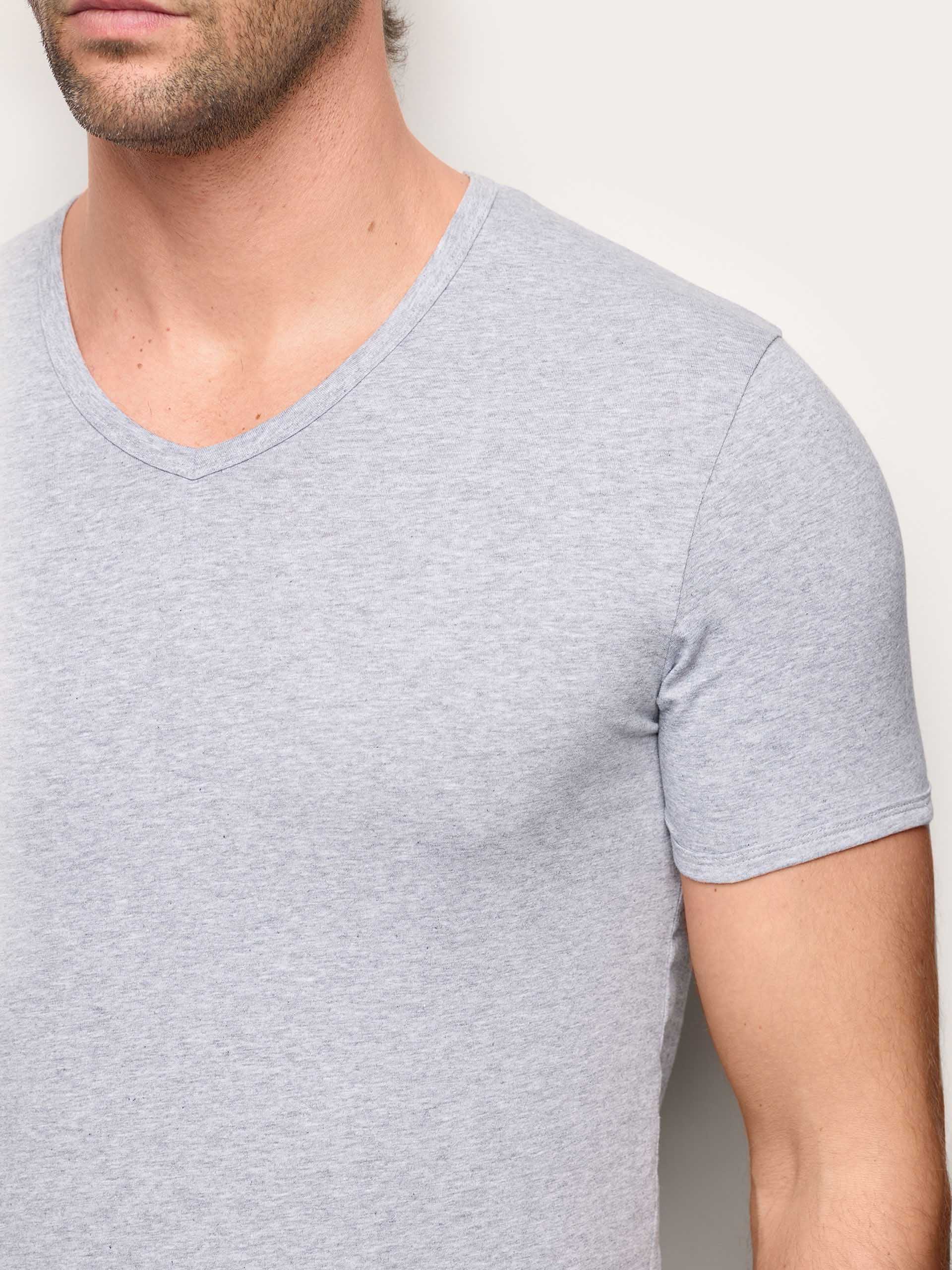Maglia scollo V jersey di cotone - New Simply - Image 13