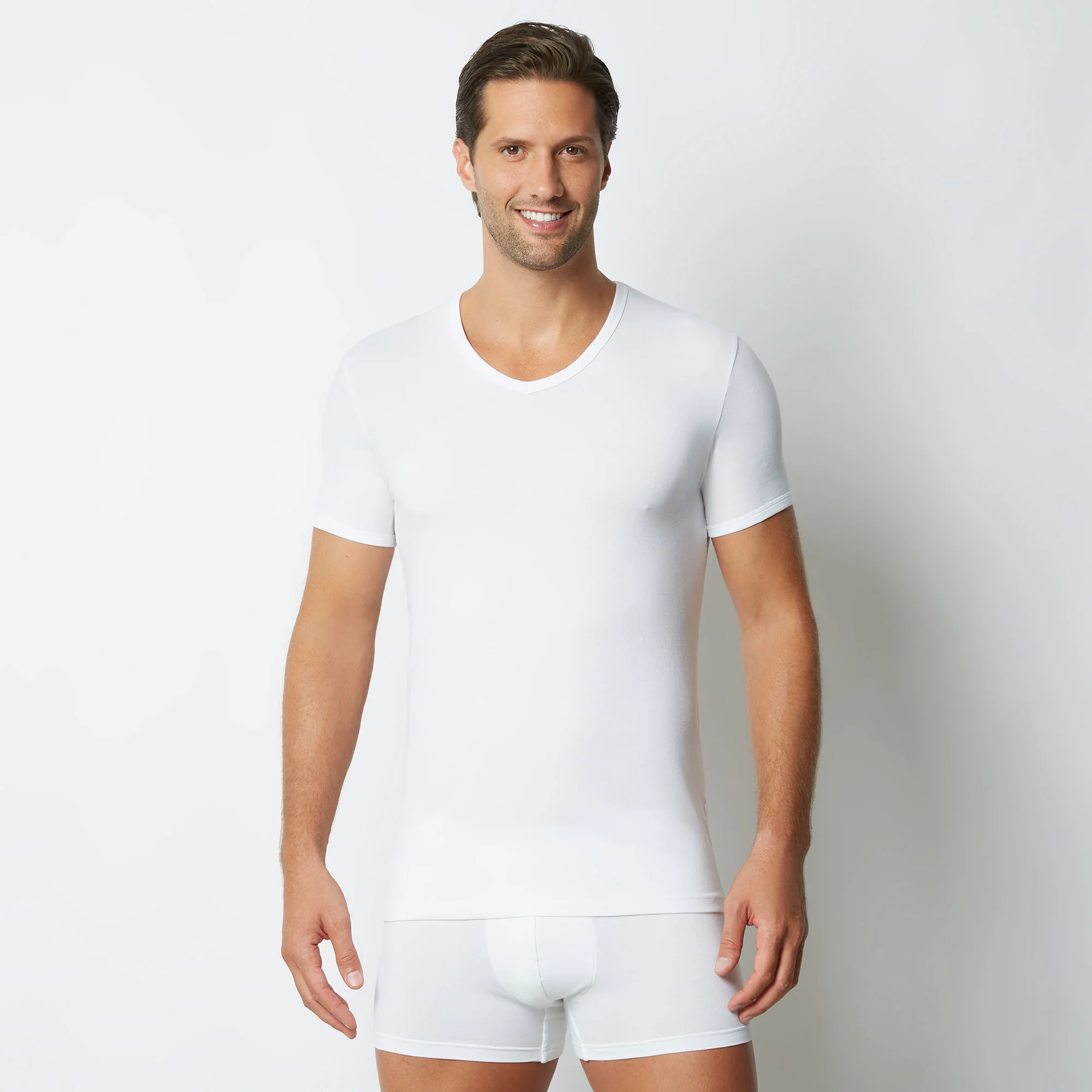 Maglia scollo V uomo in cotone New Simply