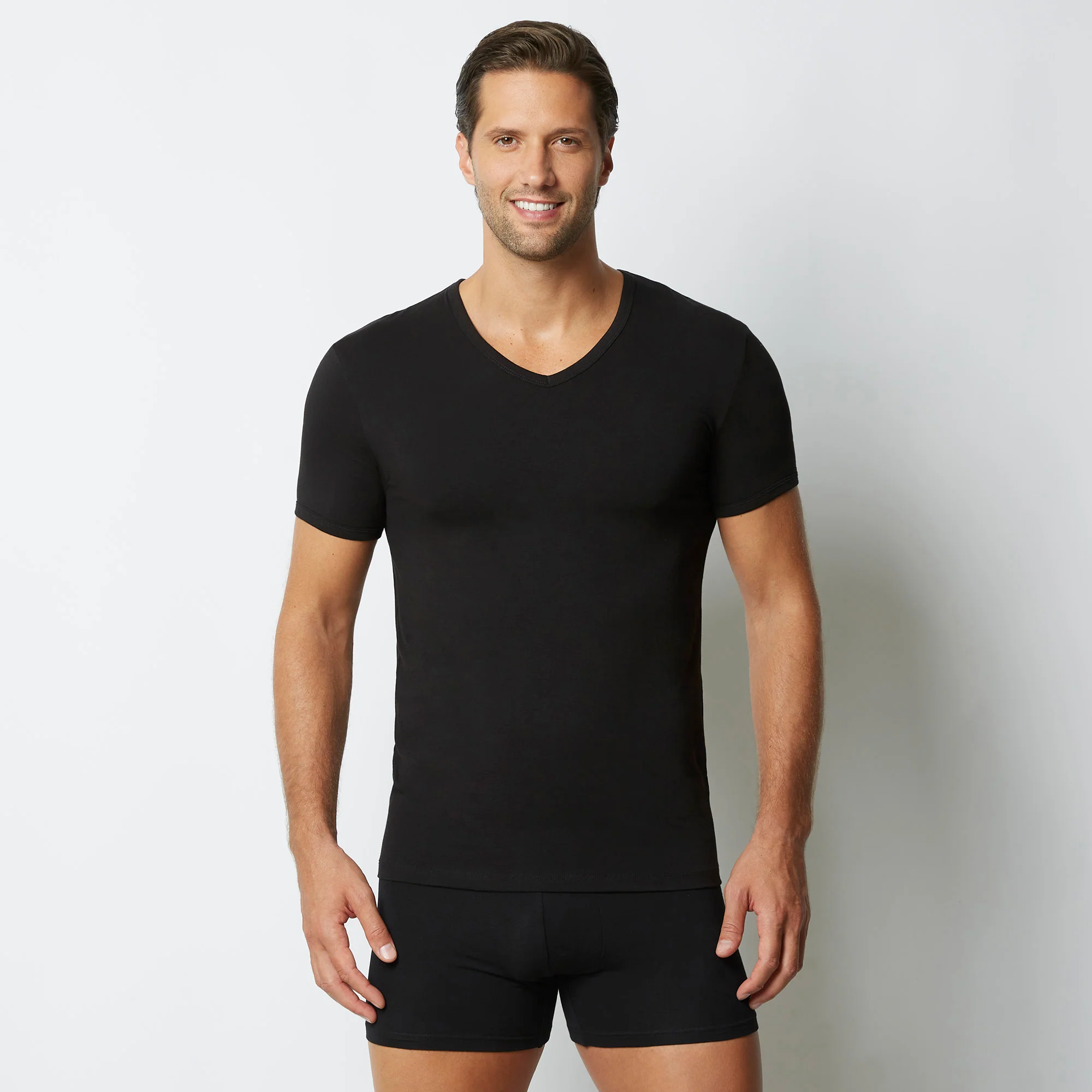 Maglia scollo V uomo in cotone New Simply - Image 13