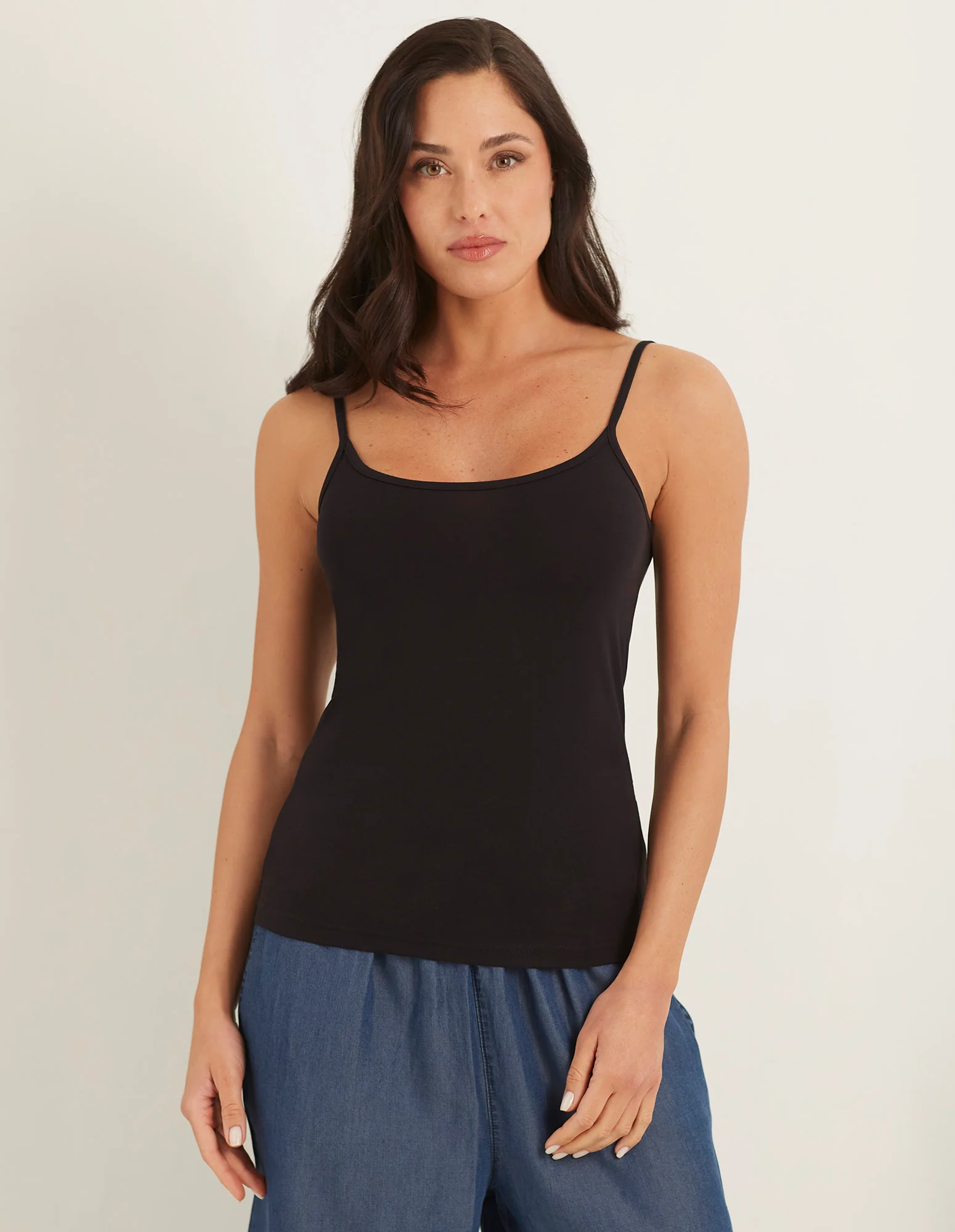 Multipack tre top con spalline sottili in jersey elasticizzato Daily - Image 2