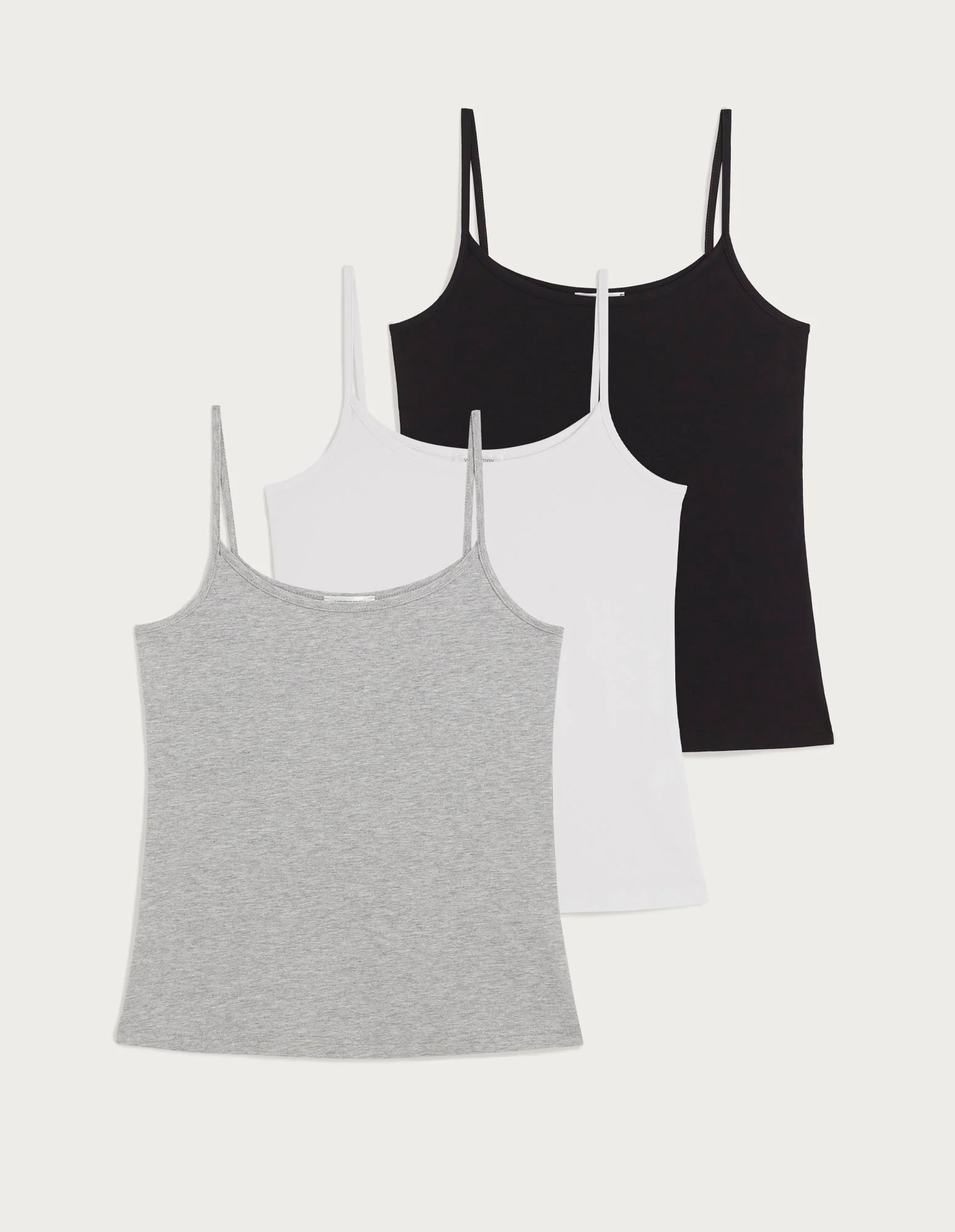 Multipack tre top con spalline sottili in jersey elasticizzato Daily - Image 4