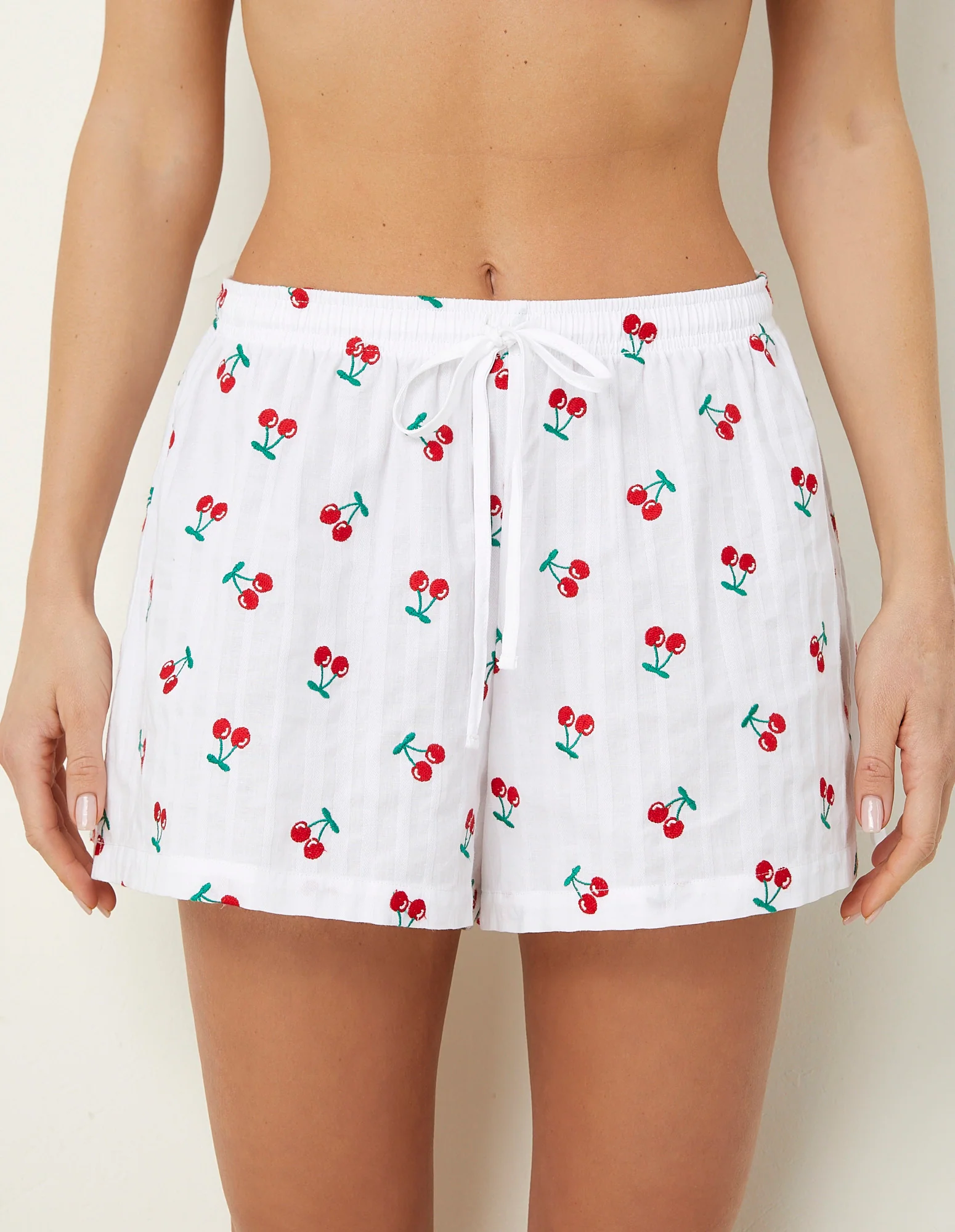 Pantaloncino corto del pigiama con stampa Cherry - Image 2