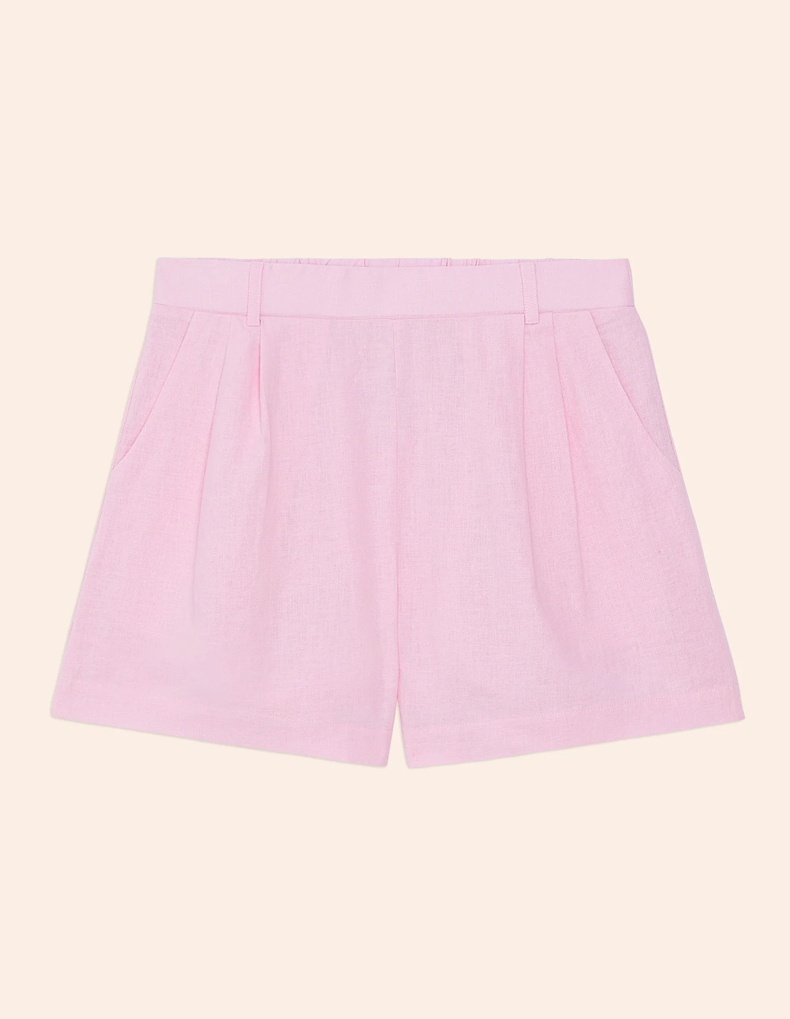 Pantalone corto con pince Cotton Linen - Image 12