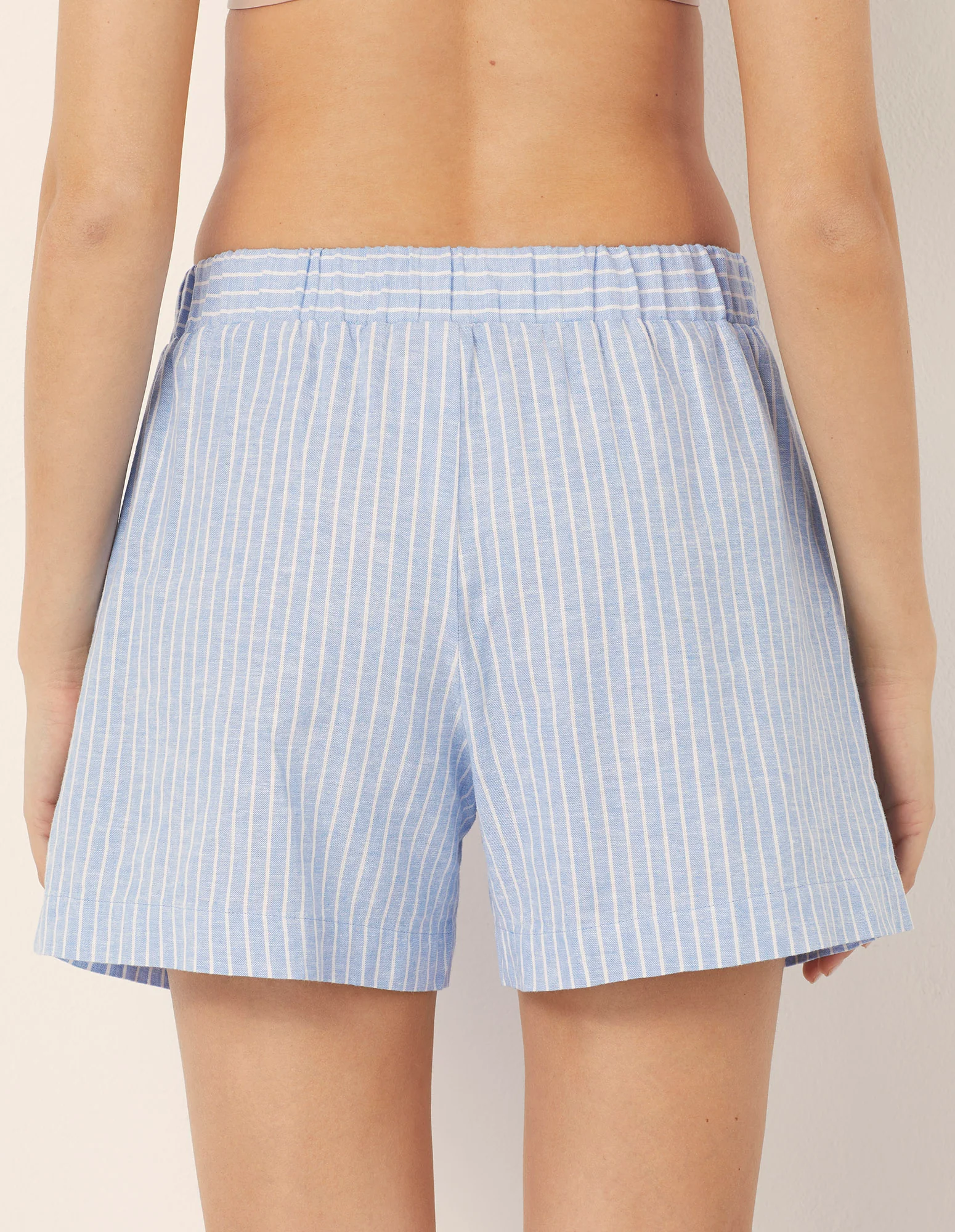 Pantalone corto con pince Cotton Linen - Image 21
