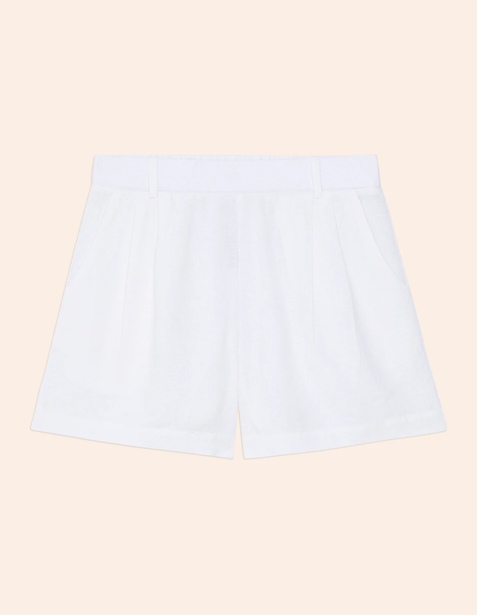 Pantalone corto con pince Cotton Linen - Image 5