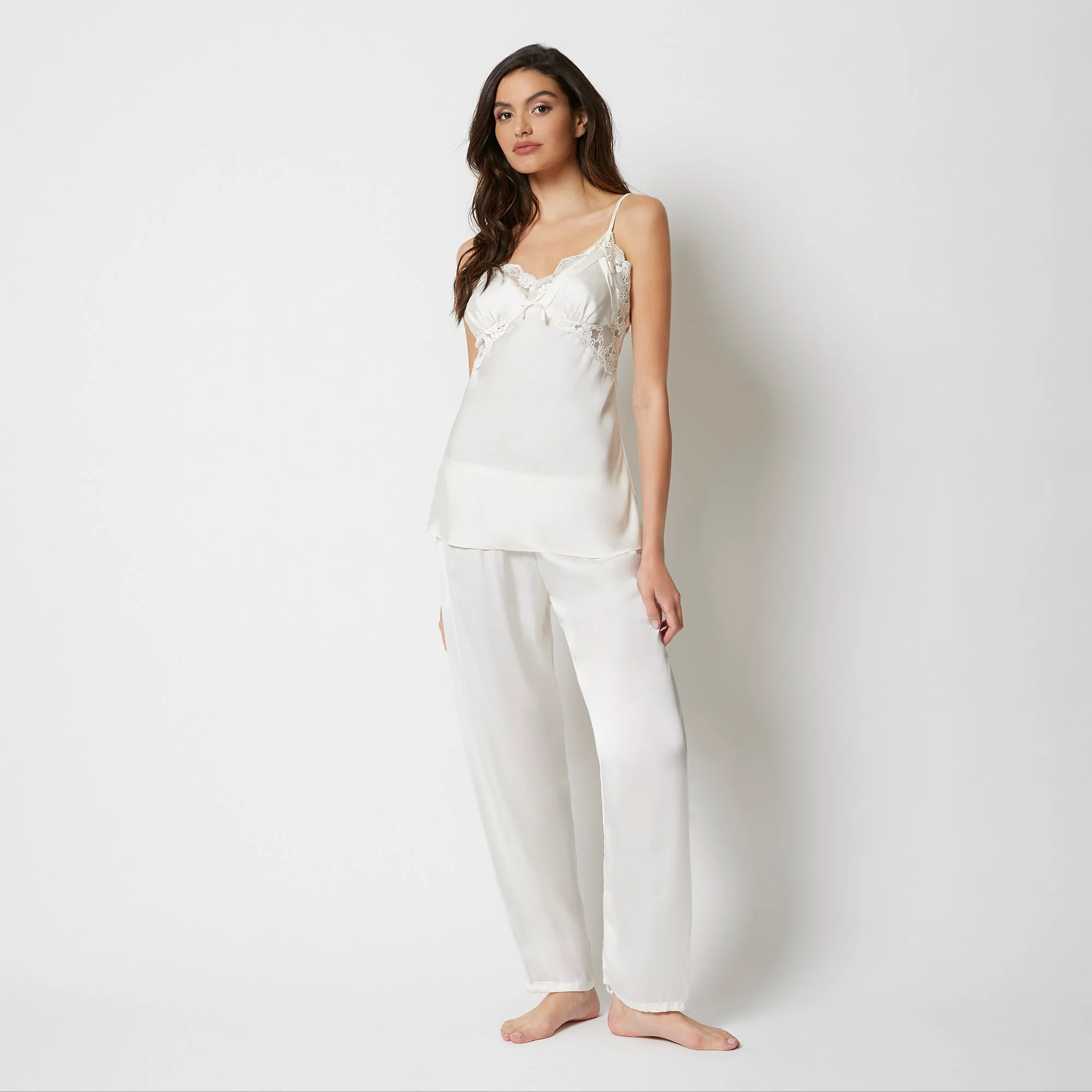 Pantalone in raso - Primula - Image 6