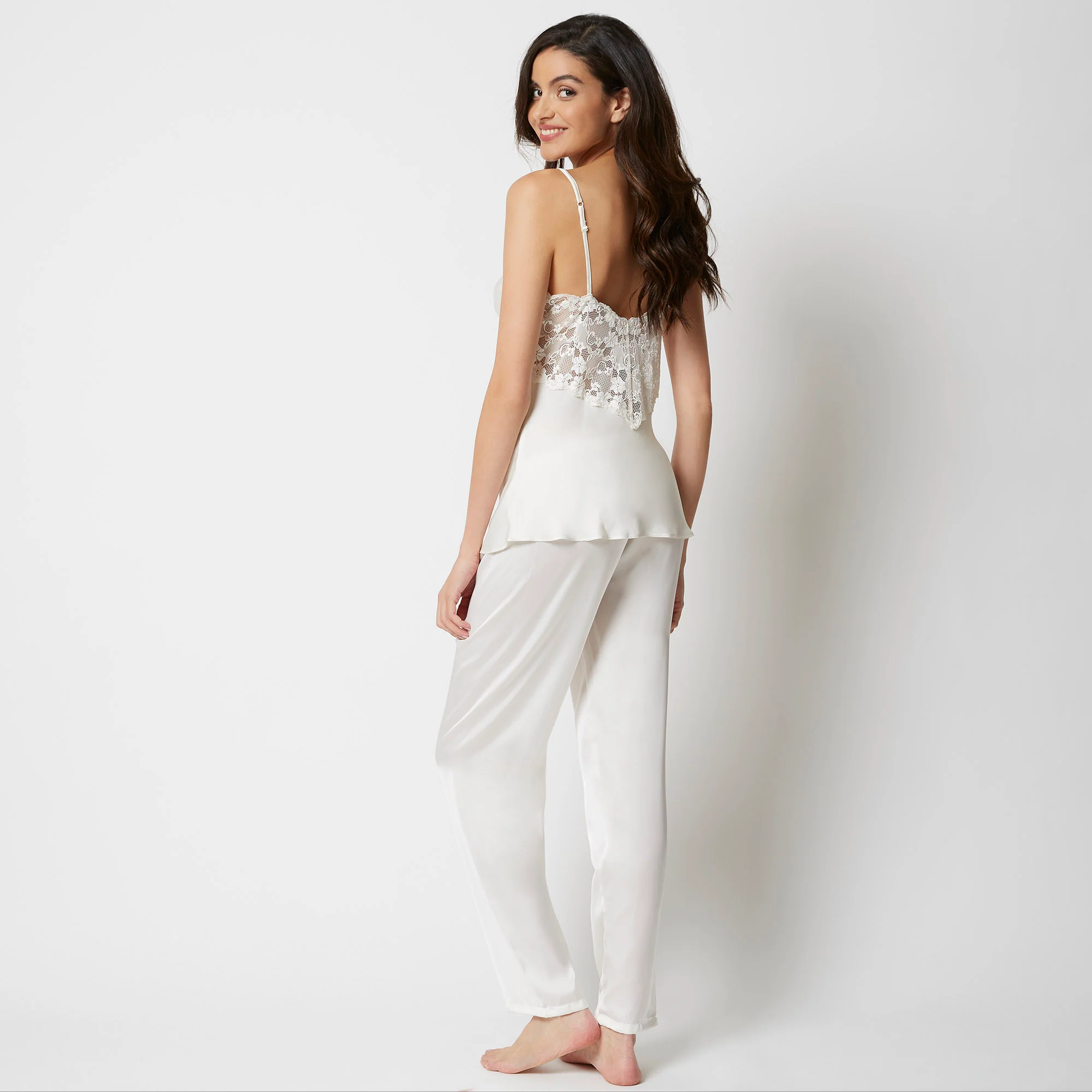 Pantalone in raso - Primula - Image 7