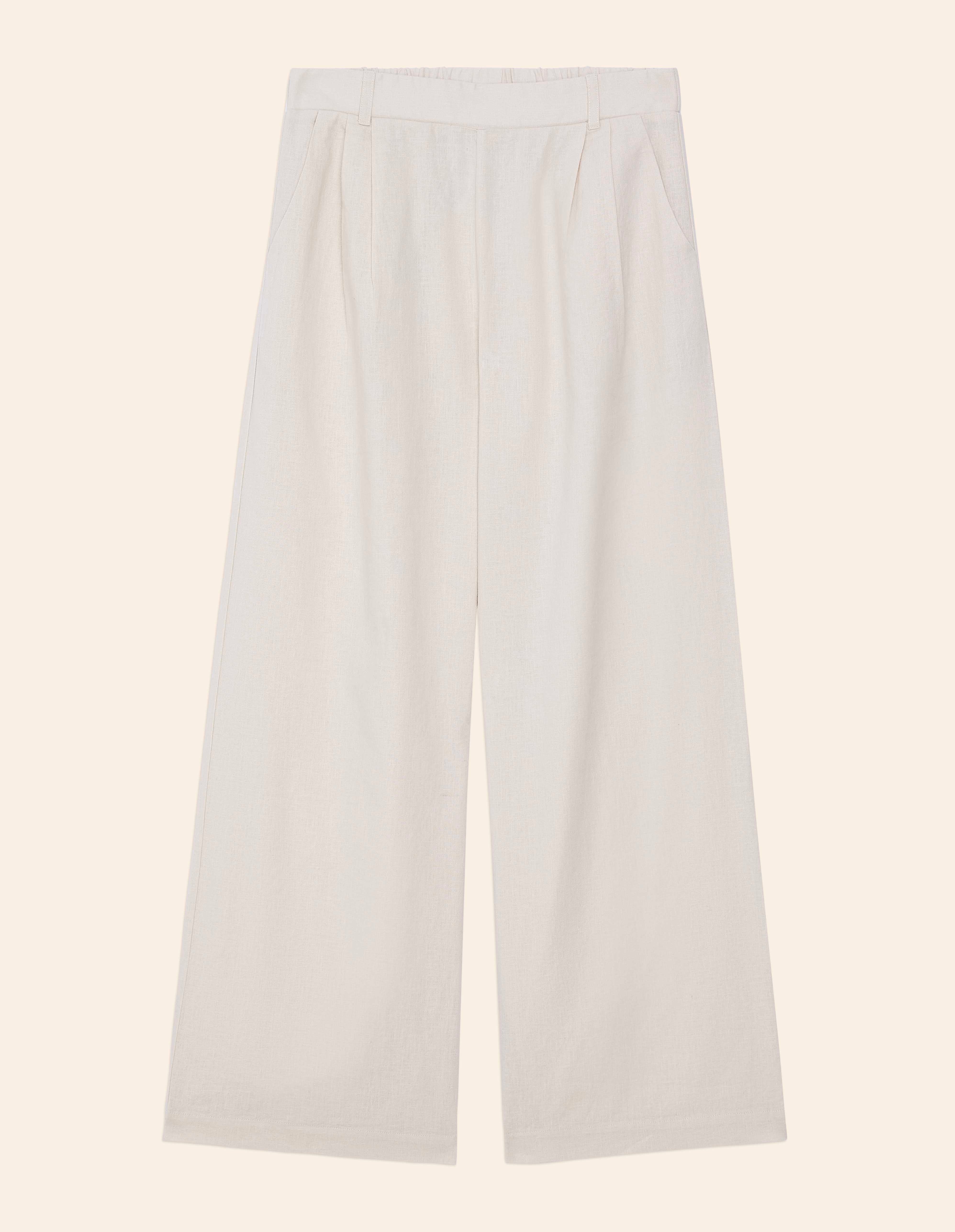 Pantalone lungo con pince Cotton Linen - Image 11