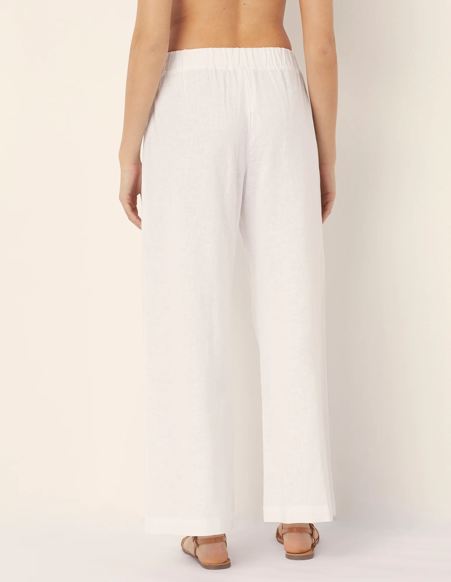 Pantalone lungo con pince Cotton Linen - Image 3