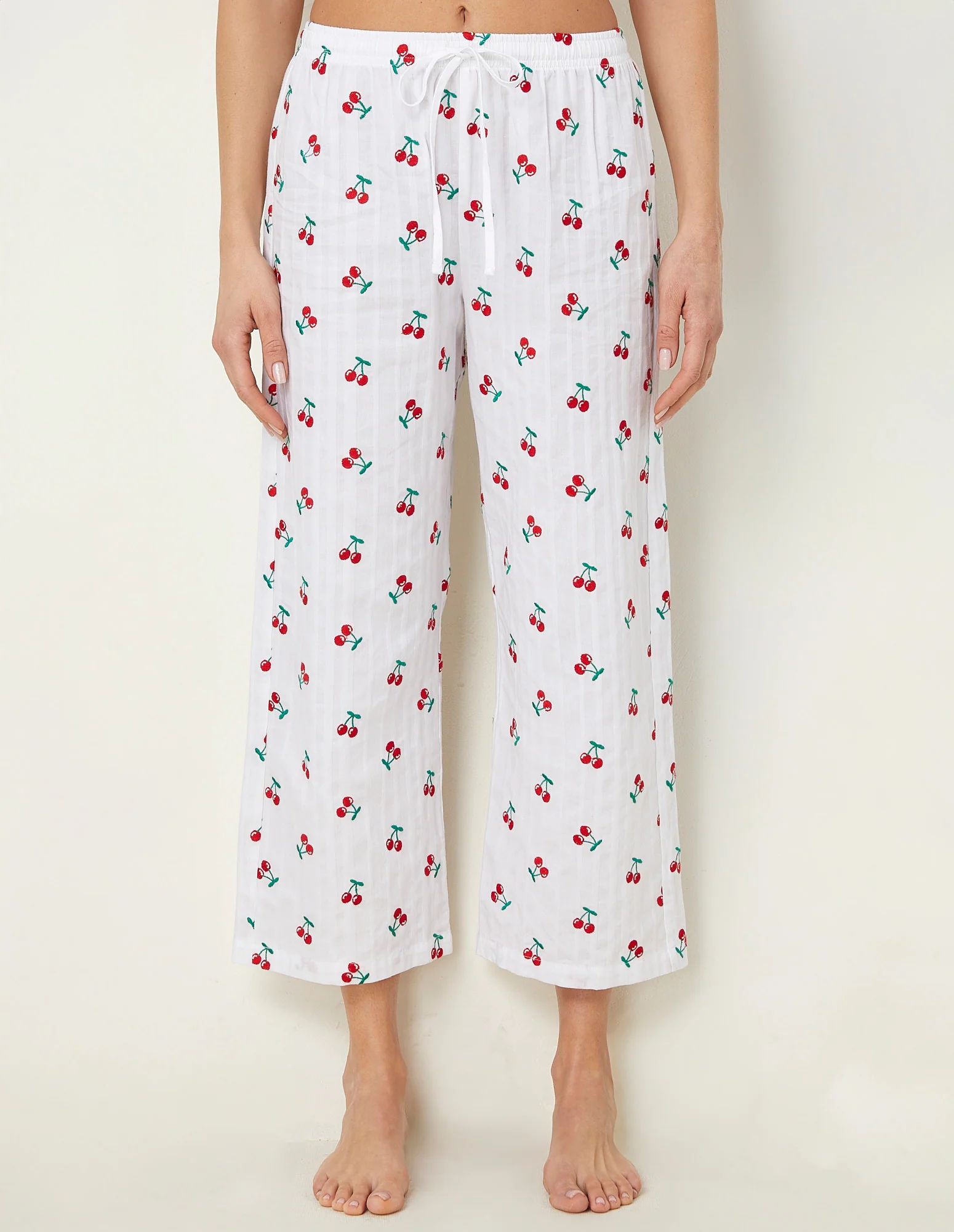 Pantalone lungo del pigiama con stampa Cherry - Image 2