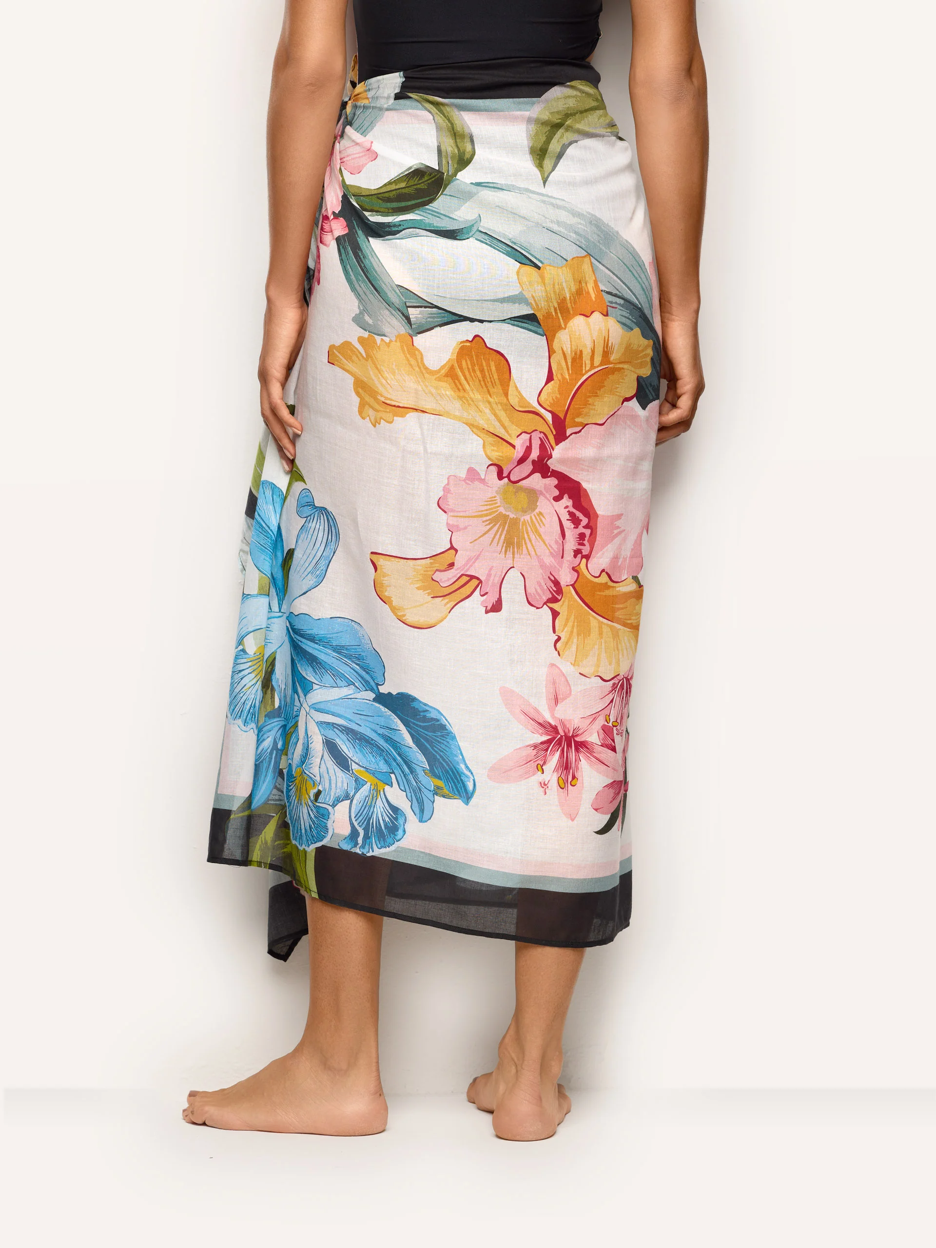 Pareo in cotone leggero 147x95 cm - Tahiti - Image 3