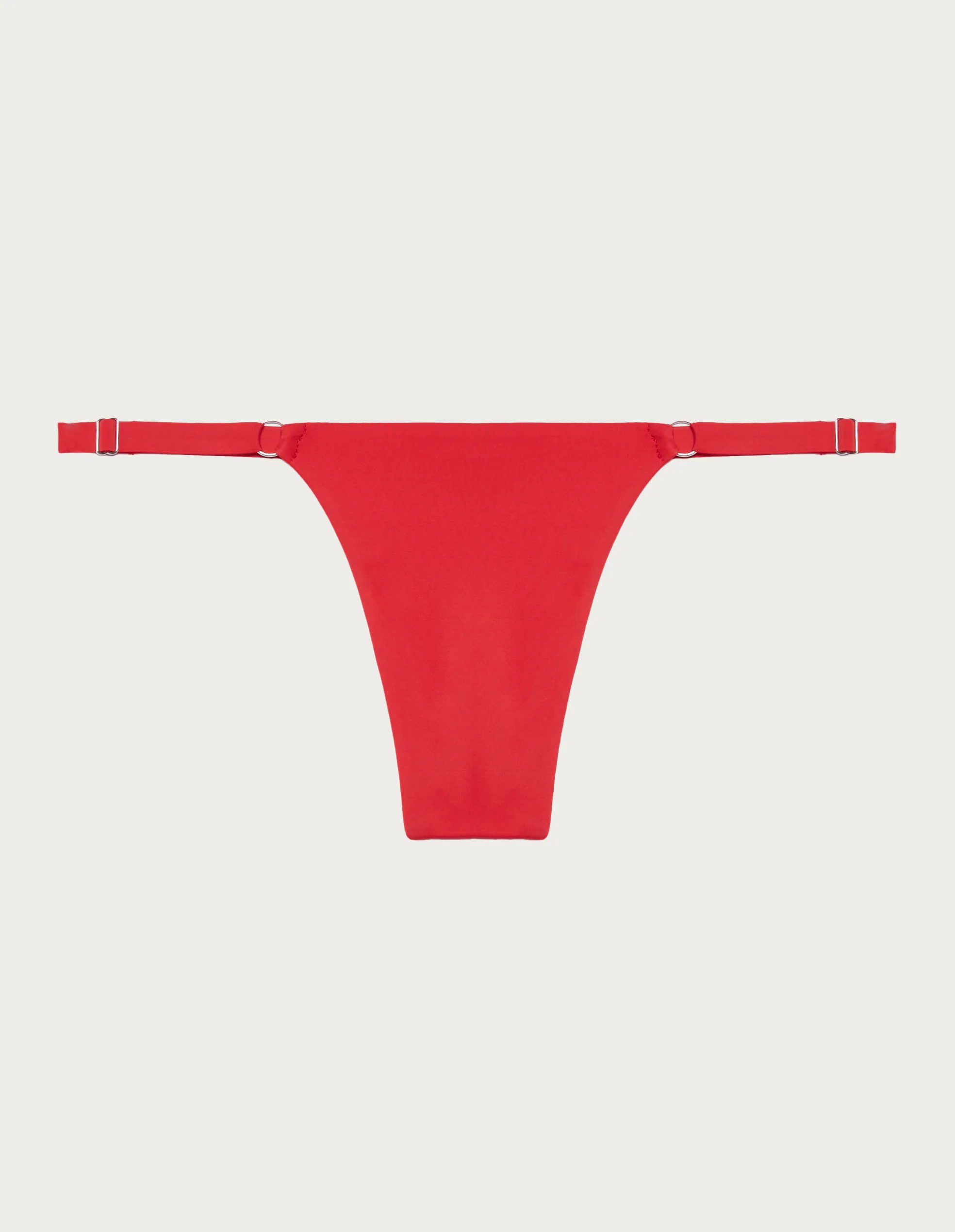 Perizoma del costume rosso in microfibra Essentials - Image 5