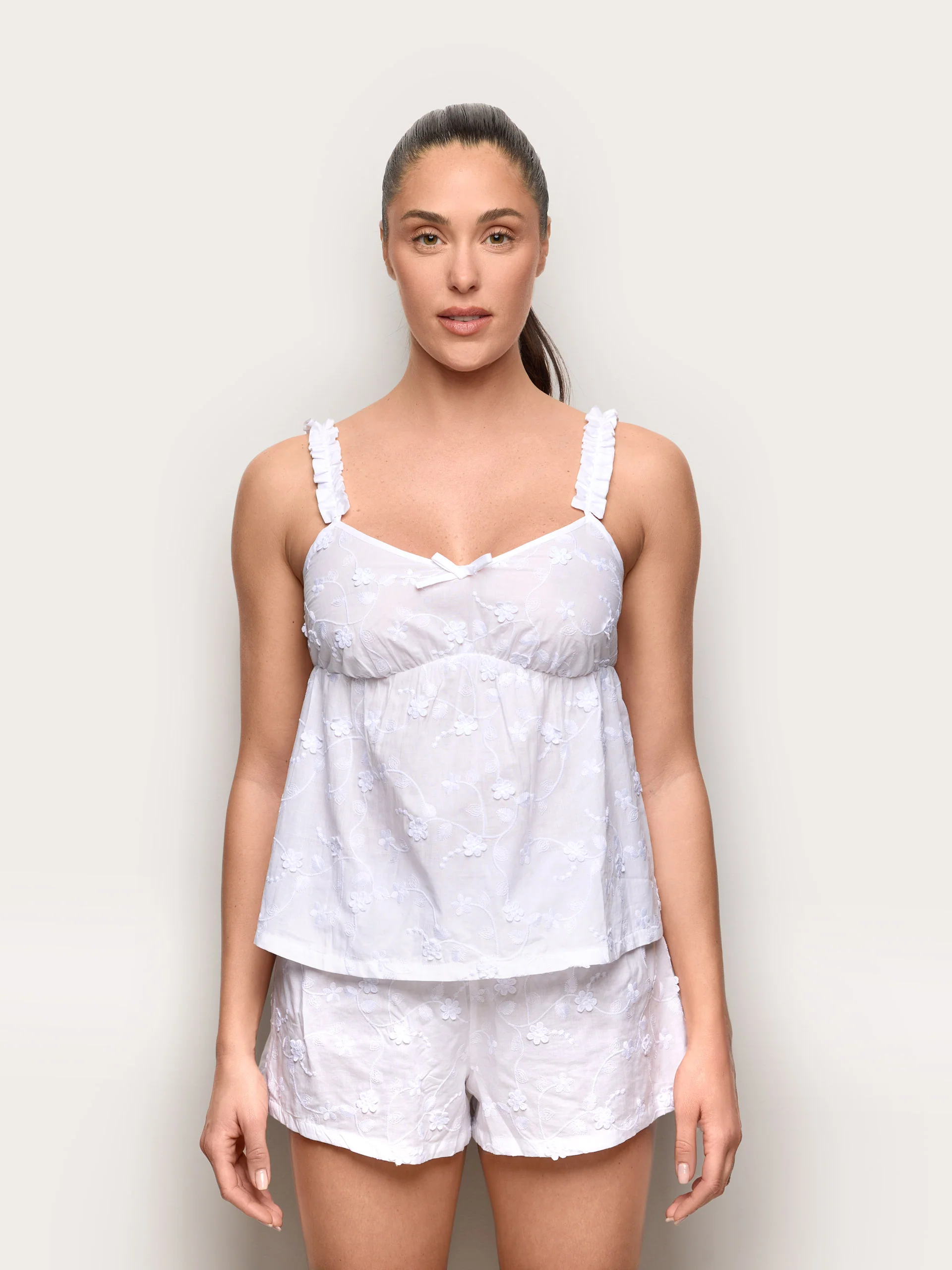 Pigiama corto - Broderie - Image 2