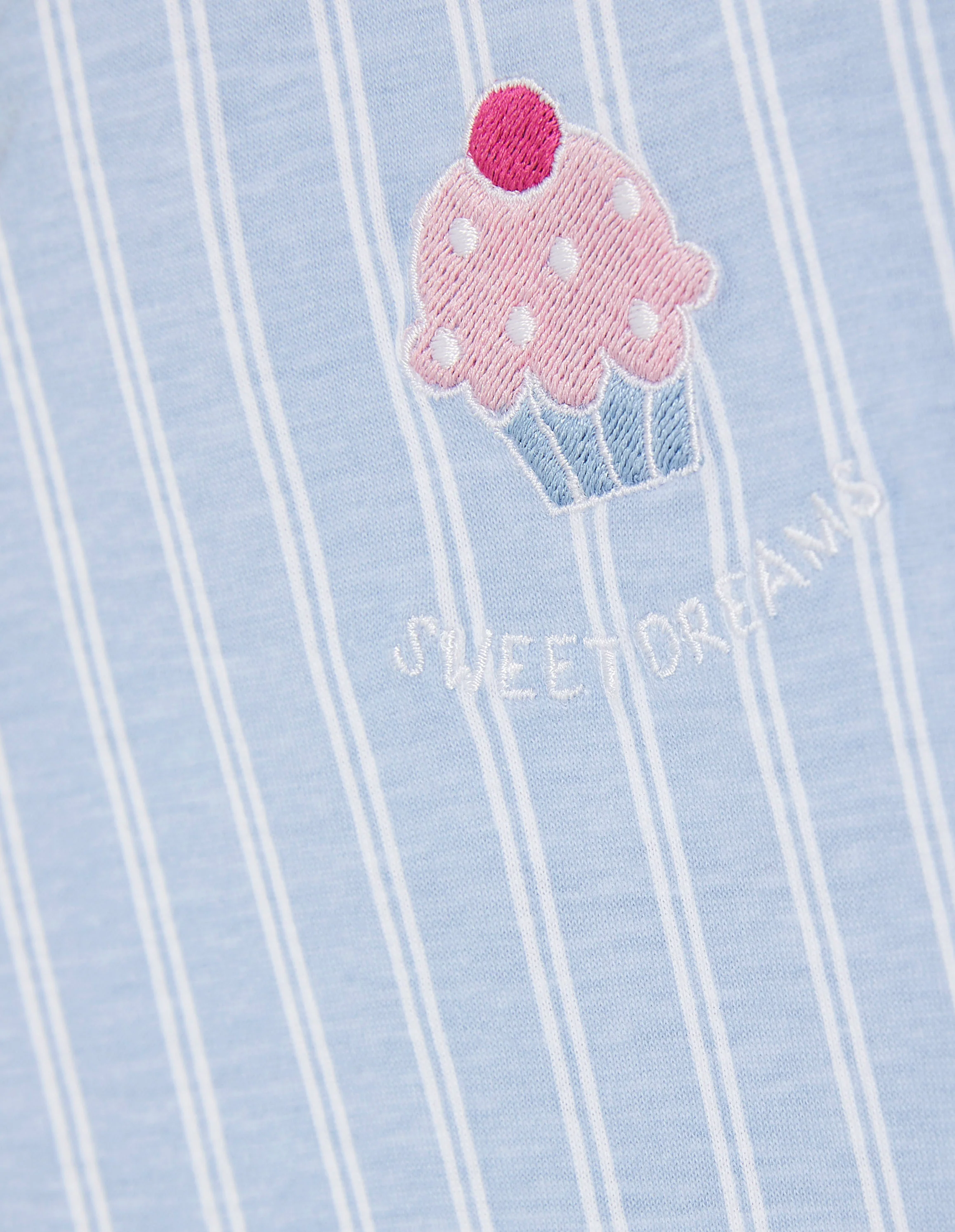 Pigiama corto da donna a righe dolcetti Sweet Dream - Image 13