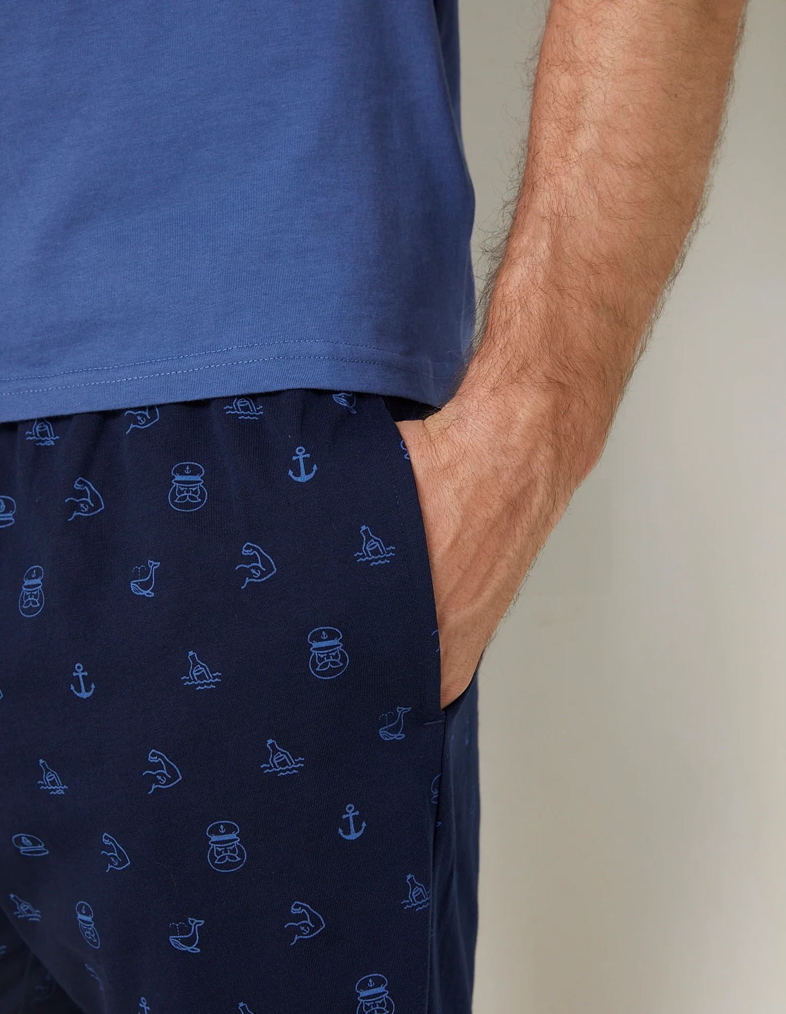 Pigiama corto uomo in jersey di cotone Daily Pajamas - Image 3
