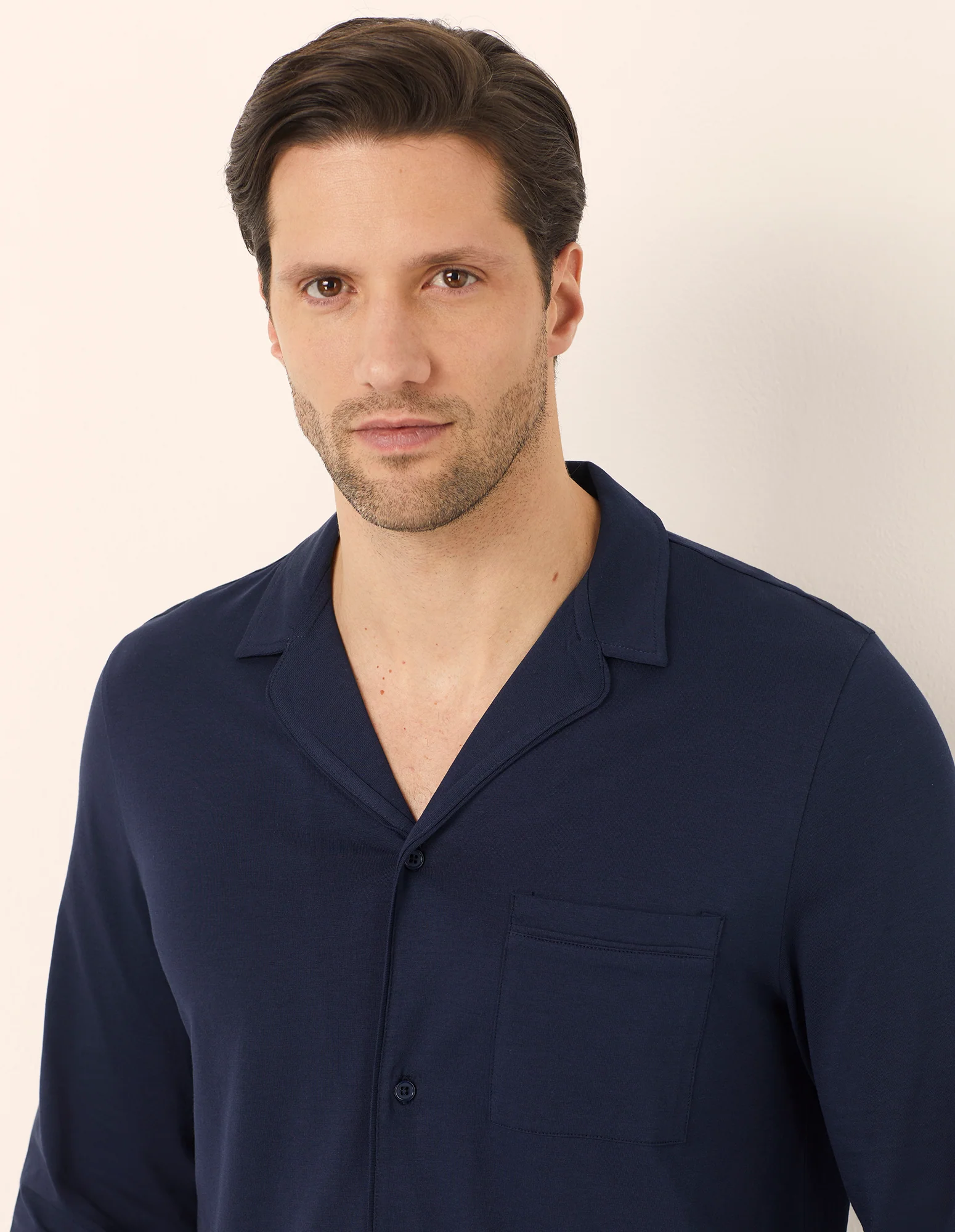 Pigiama lungo taglio camicia in cotone Daily Pajamas - Image 4