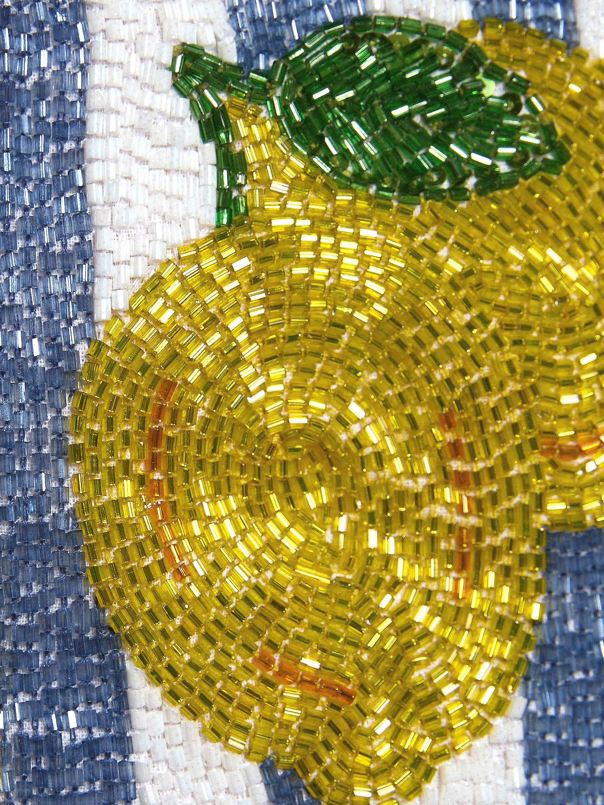 Pochette con ricamo e paillettes 19x24 cm - Baby Blu - Image 4