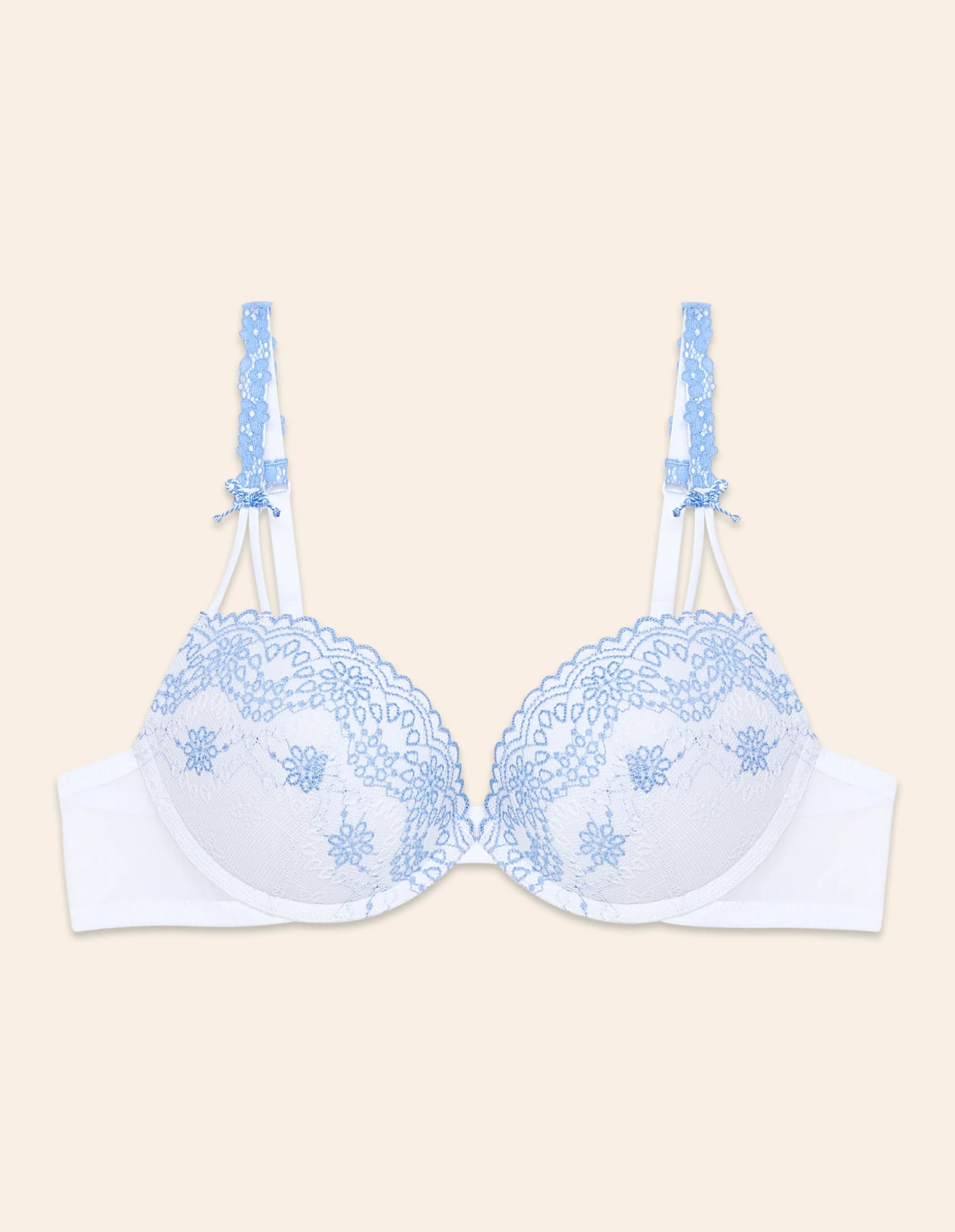 Reggiseno Push Up in pizzo ricamato Corine - Image 3