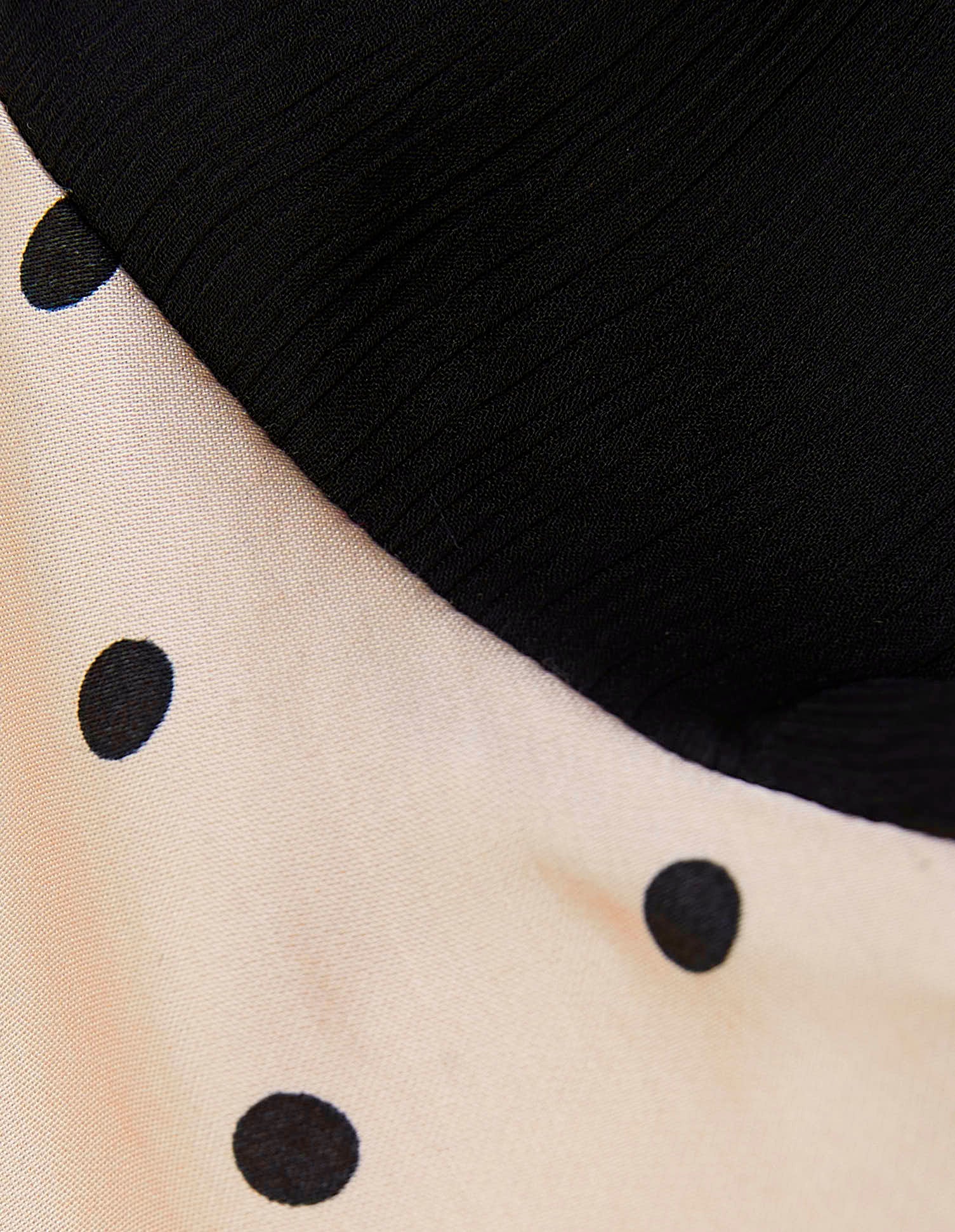 Set top e culotte in raso di viscosa e organza Delice - Image 6