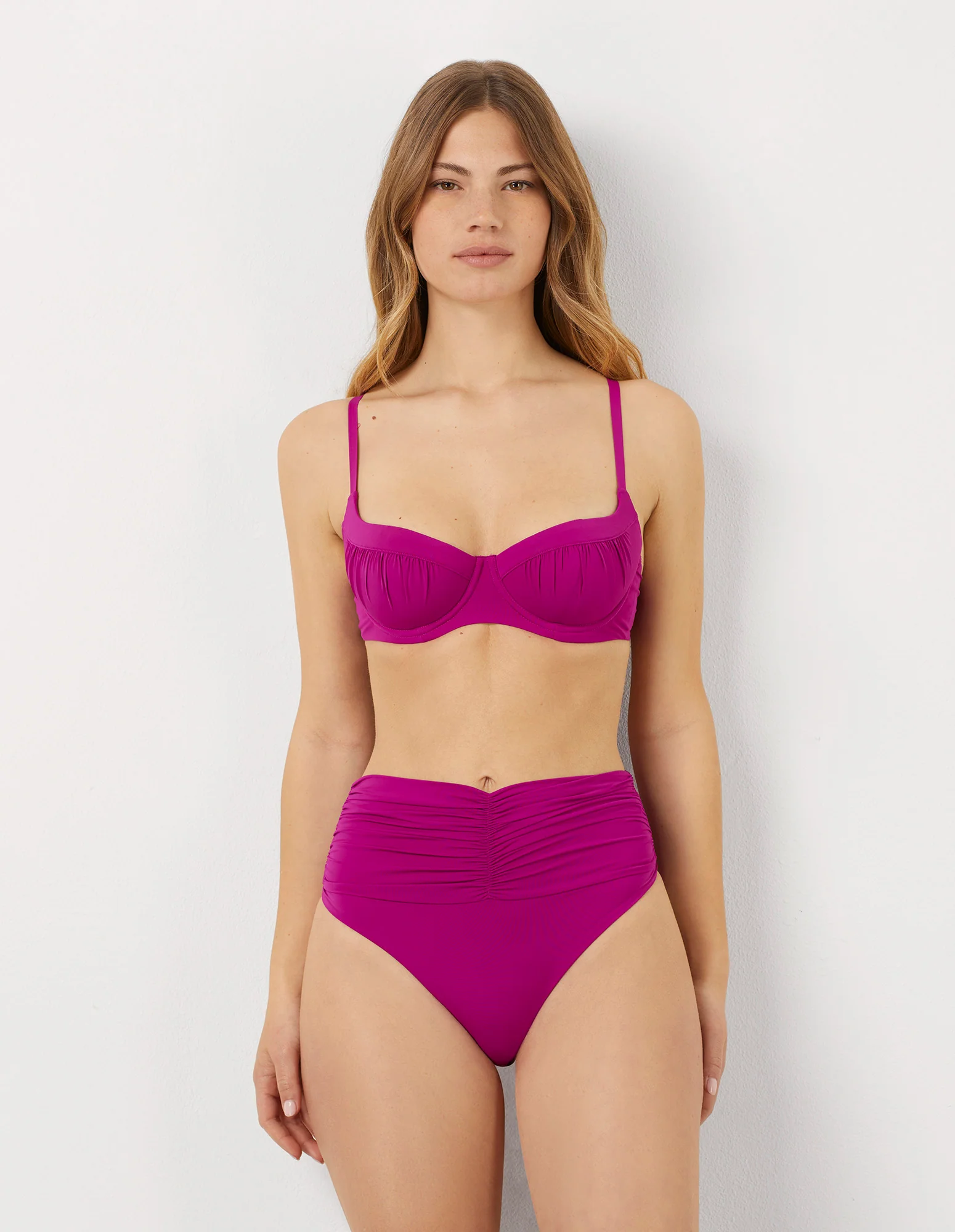 Slip costume a vita alta con fascia drappeggiata Iconic-Drapery - Image 14