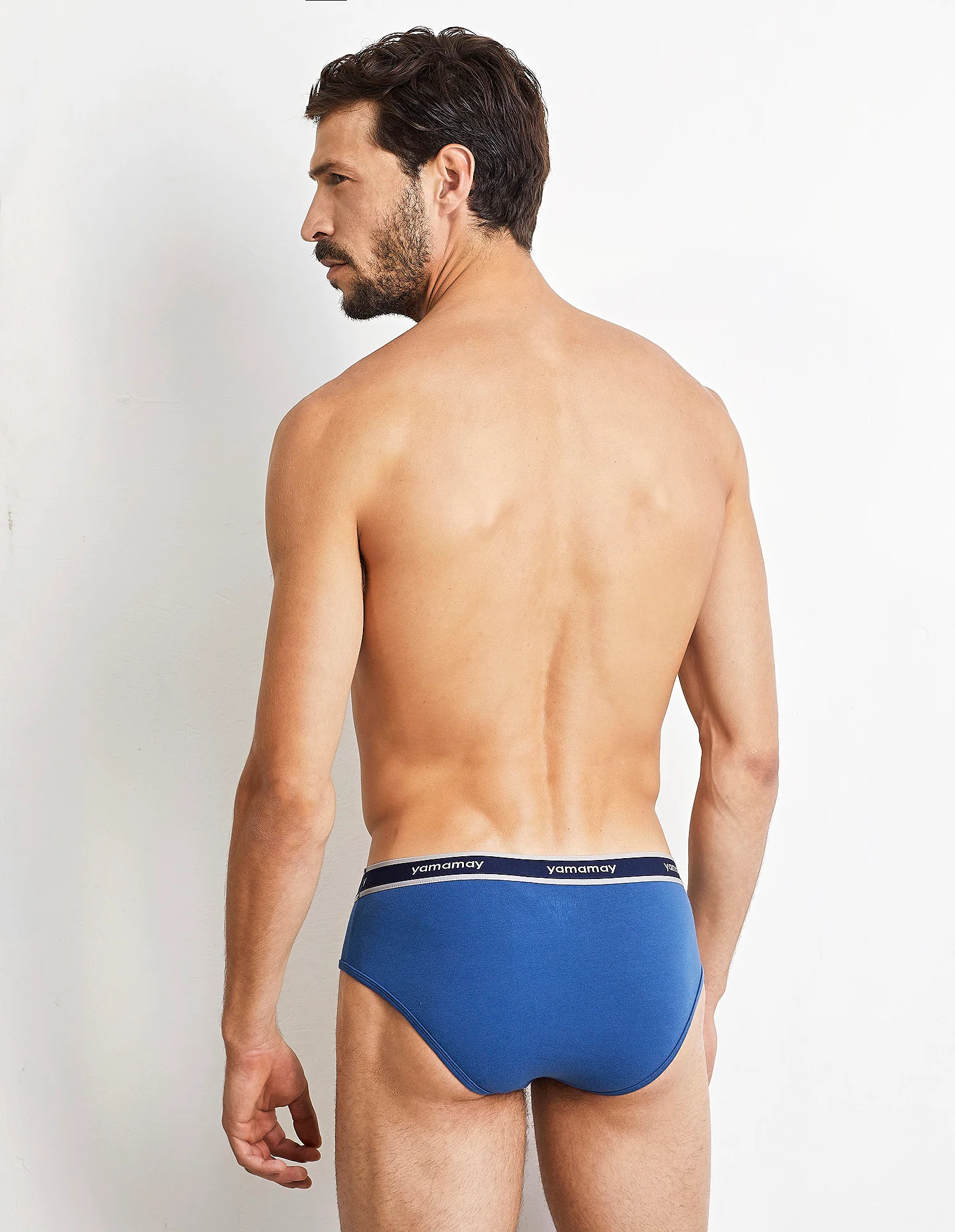 Slip tinta unita in jersey elasticizzato con elastico a contrasto New Fashion Color - Image 3