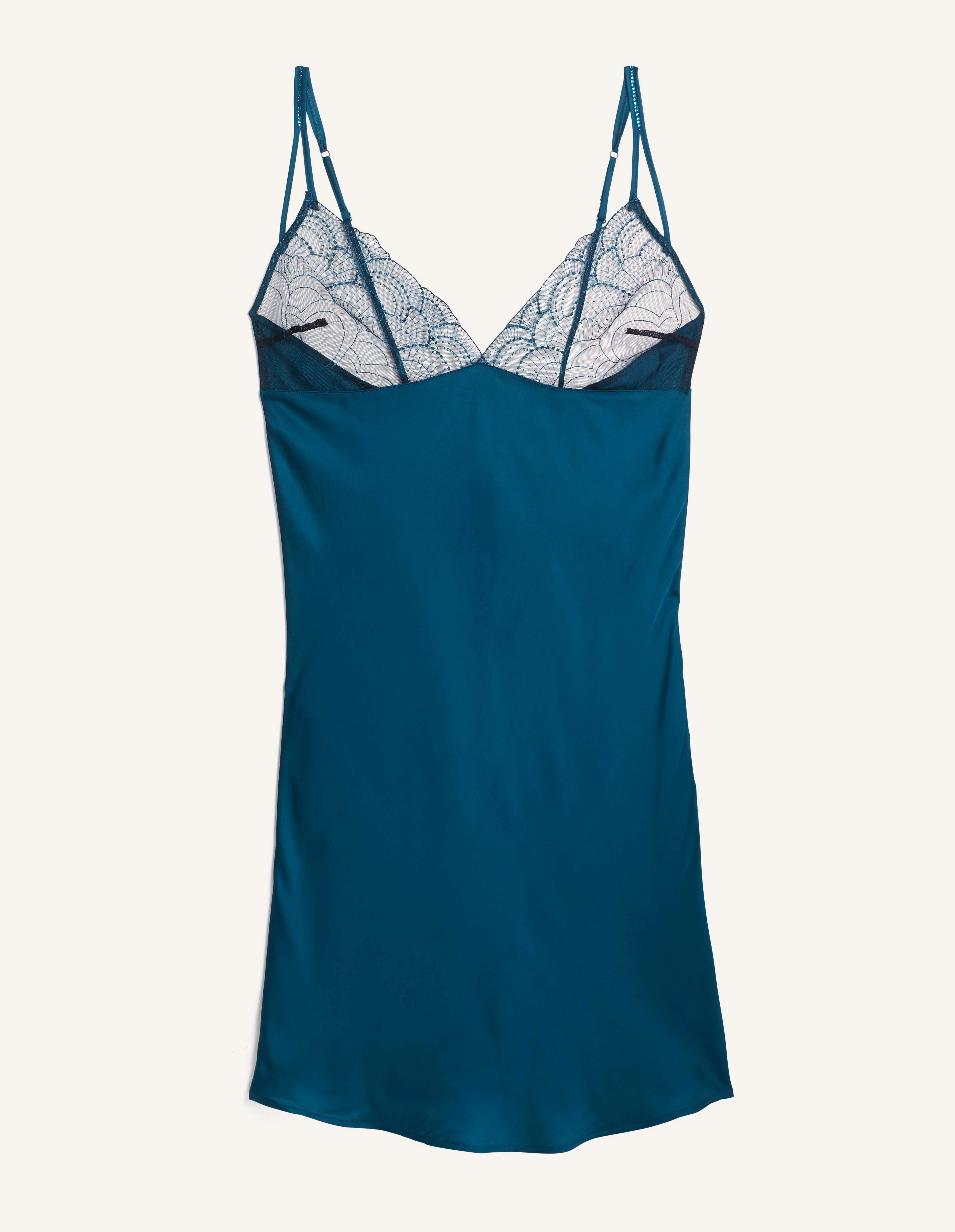 Sottoveste in raso di viscosa Emerald Touch - Image 5