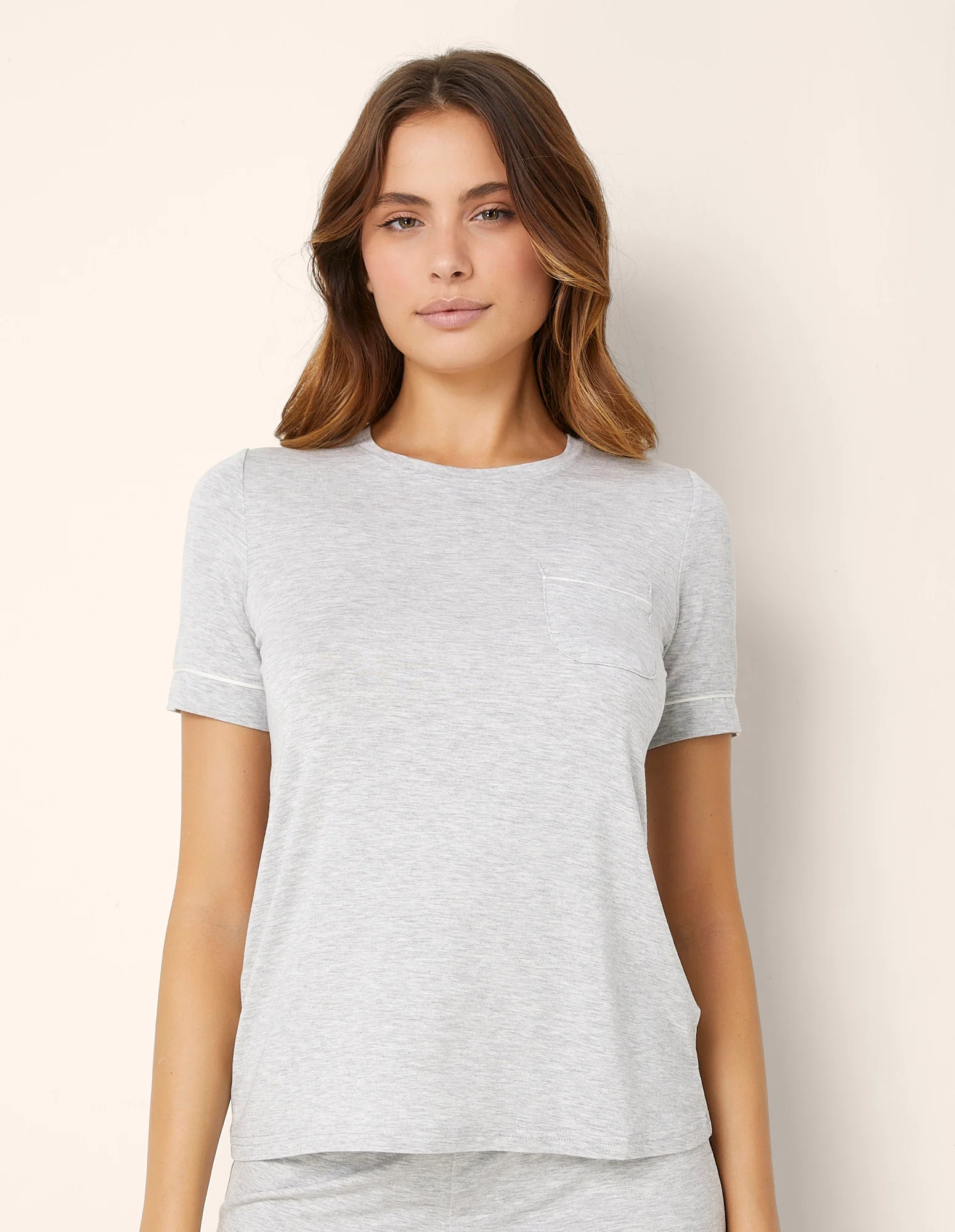 T-shirt pigiama con girocollo Daily con TENCEL™ Modal - Image 2