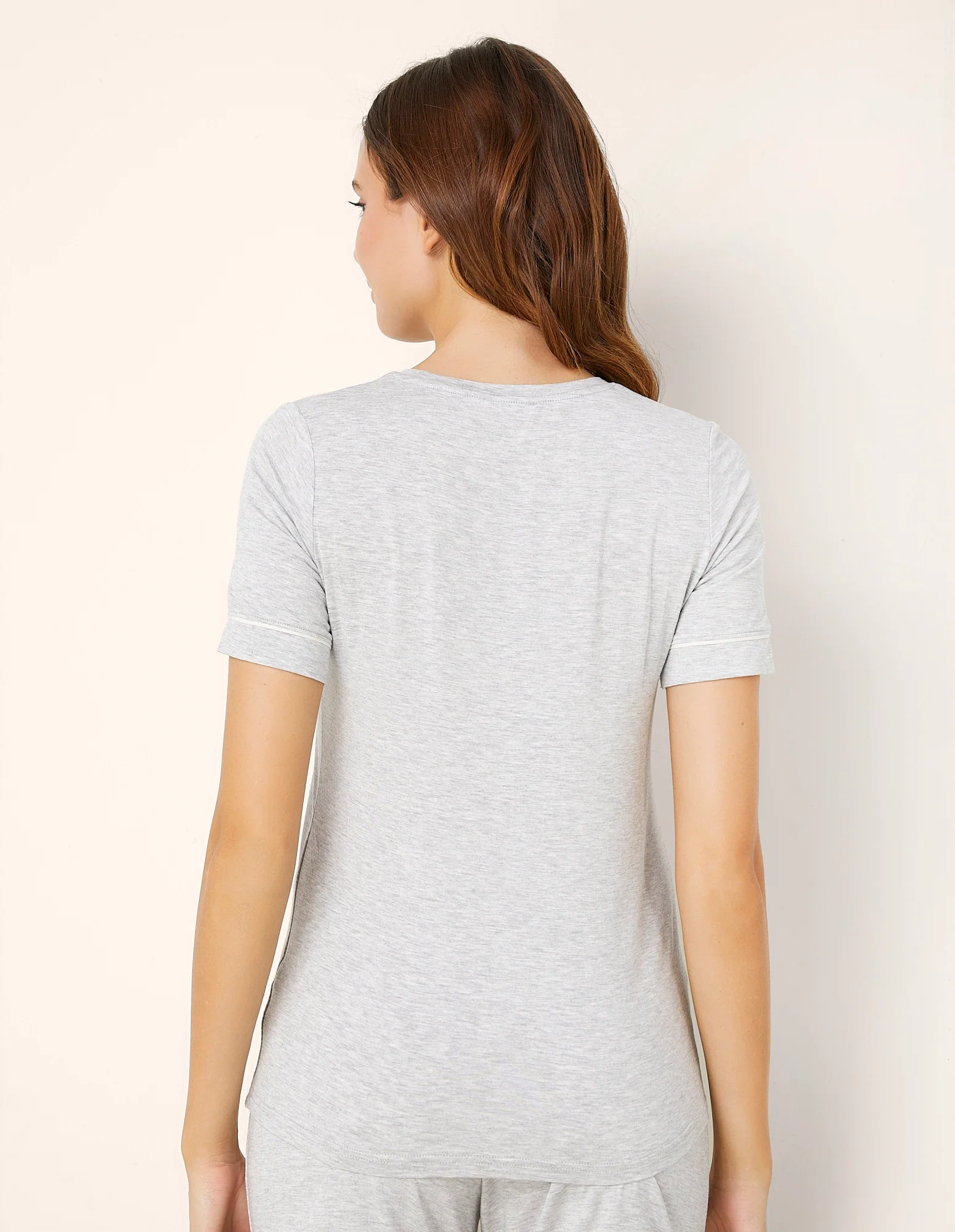 T-shirt pigiama con girocollo Daily con TENCEL™ Modal - Image 3