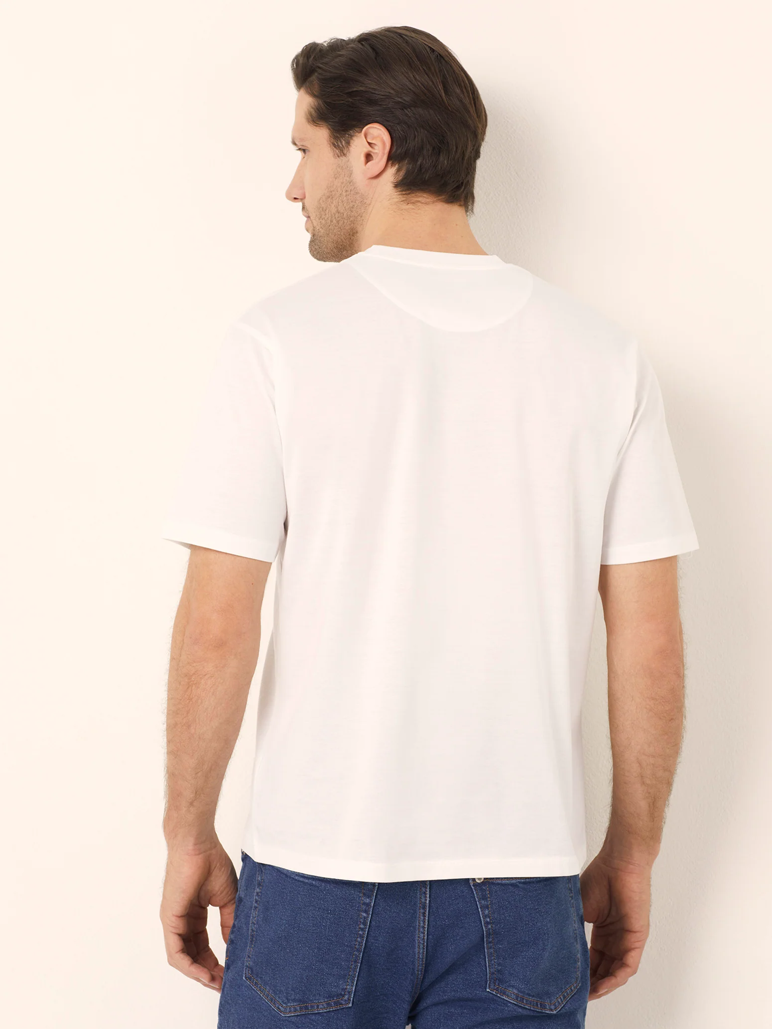 T-shirt girocollo da uomo in cotone Premium Cotton - Image 3