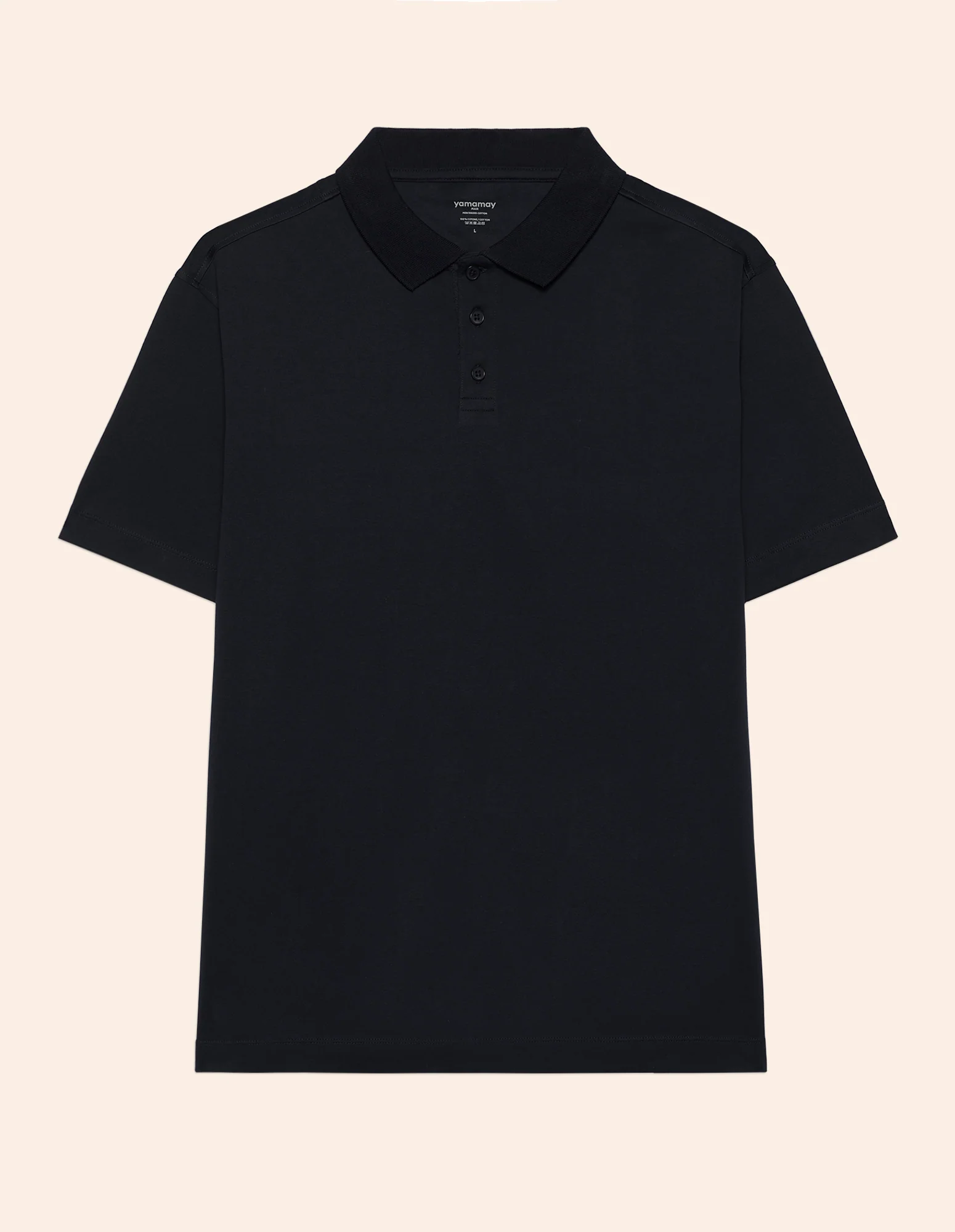 T-shirt taglio polo da uomo in cotone Premium Cotton - Image 15