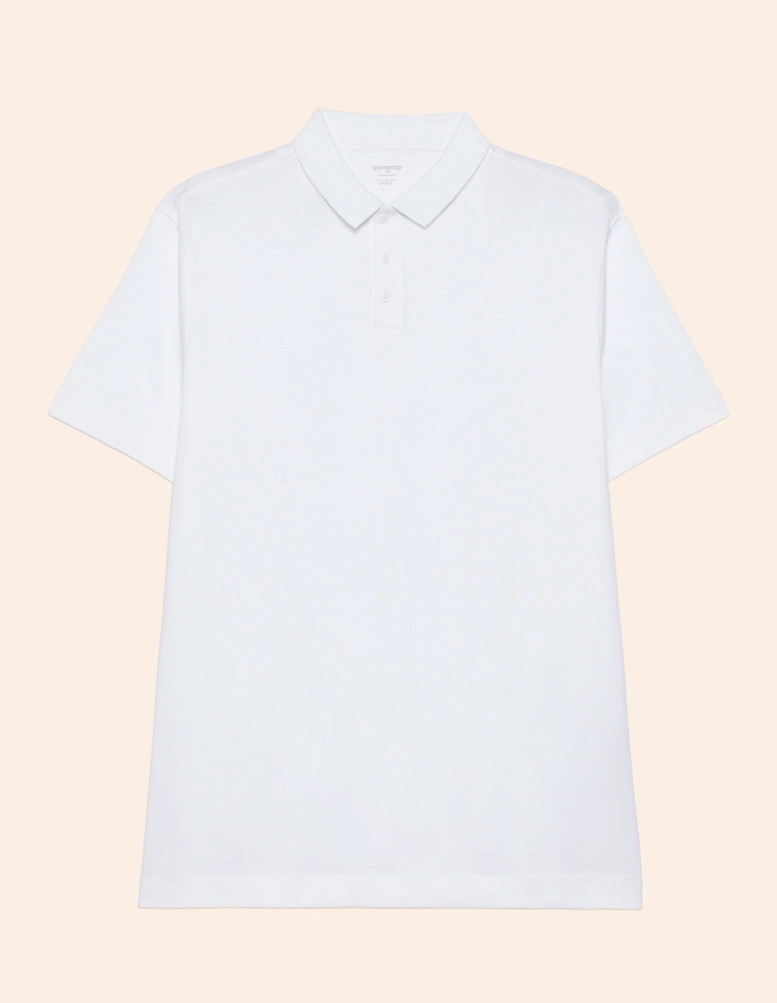 T-shirt taglio polo da uomo in cotone Premium Cotton - Image 5