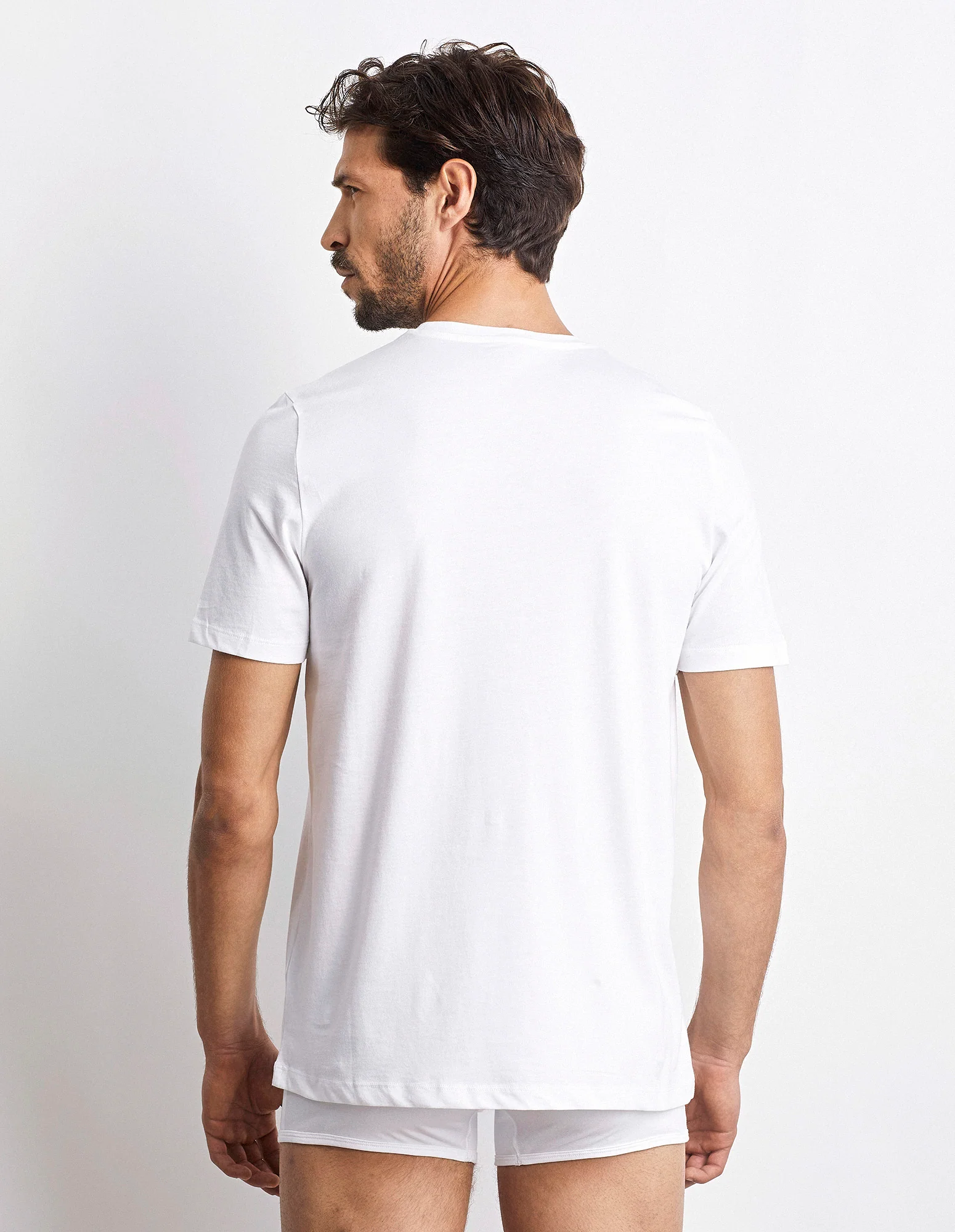 T-shirt girocollo uomo in cotone Supima Luxury - Image 3