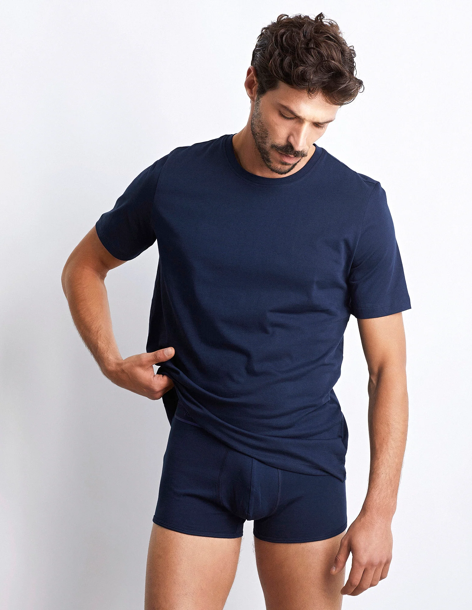 T-shirt girocollo uomo in cotone Supima Luxury - Image 5