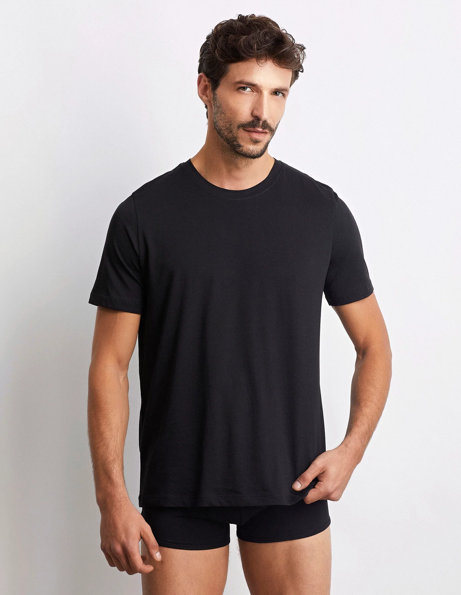 T-shirt girocollo uomo in cotone Supima Luxury - Image 9