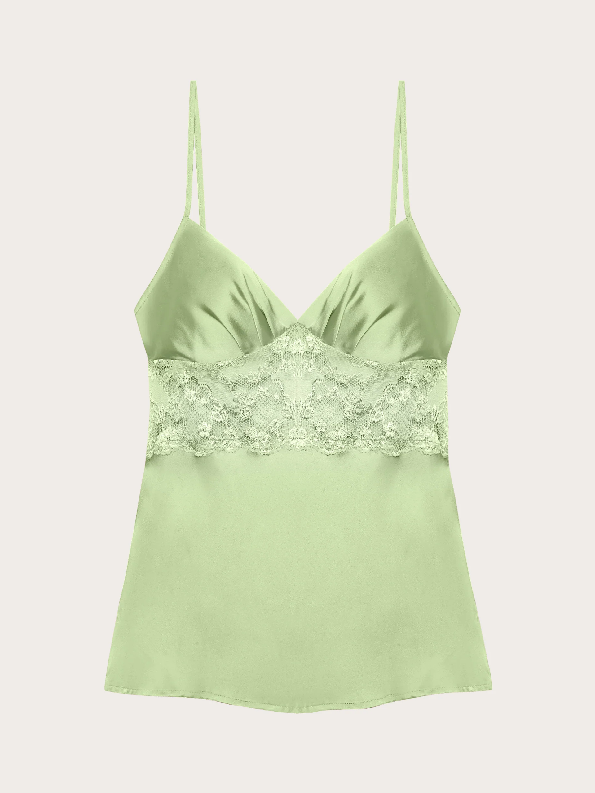 Top in raso e pizzo con spalline regolabili - Primula Color - Image 4
