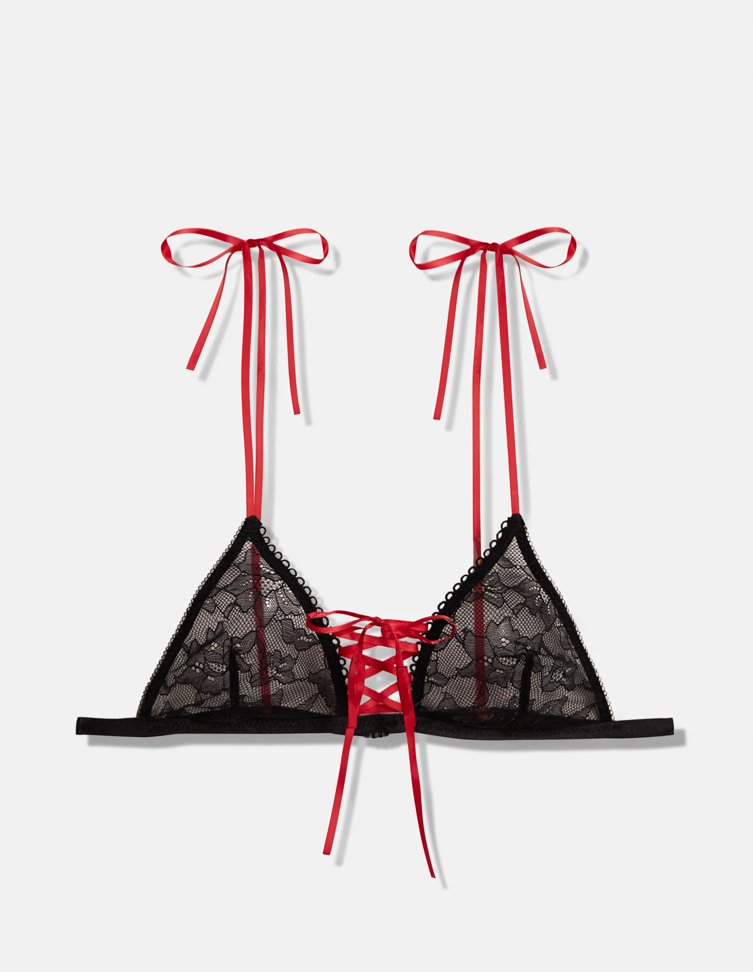 Triangolo sfoderato senza ferretto con nastro rosso Privè - Fancy - Image 4